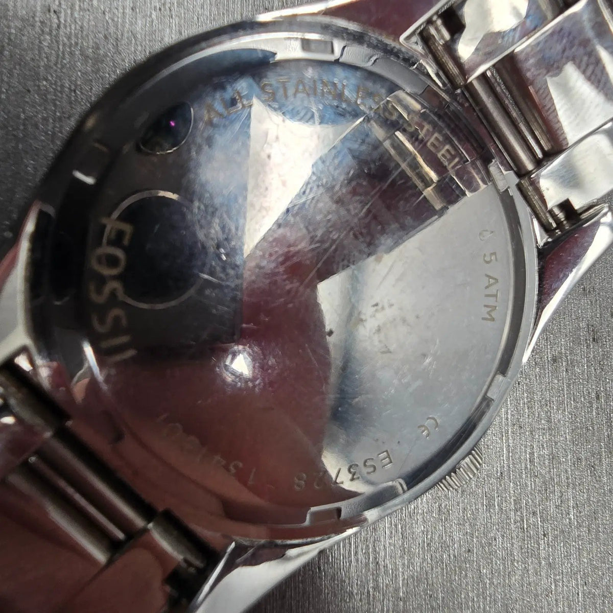 Fossil Perfect Boyfriend Watch Women 39mm White Dial Silver ES3728 New Battery10