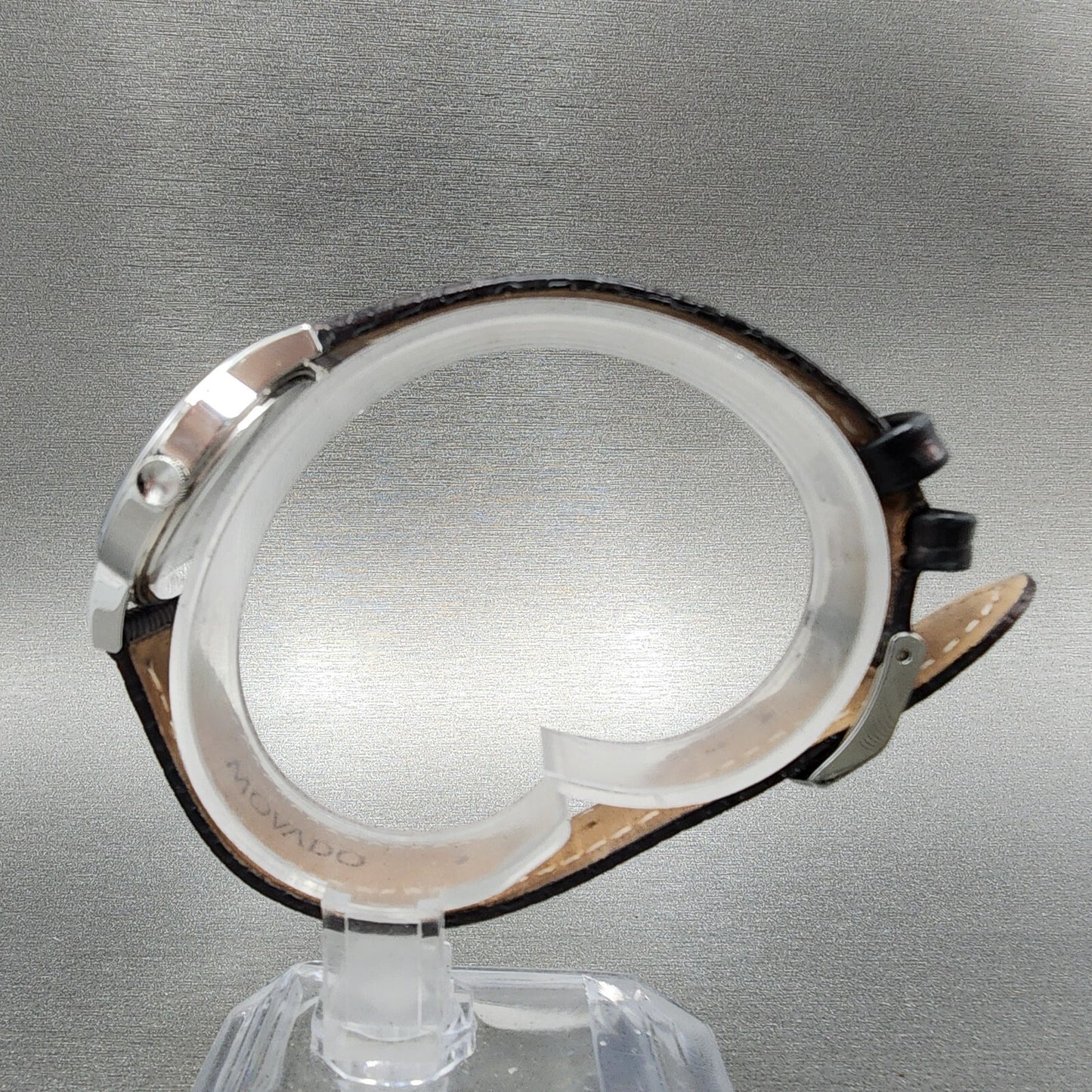 Movado Museum Watch Women 27mm Black Dial Stainless Steel Round New Battery