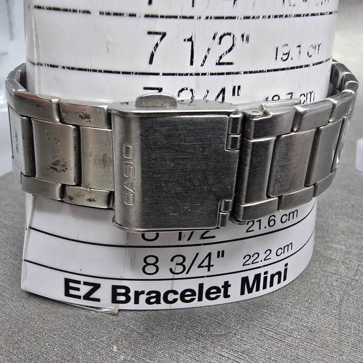 Casio Wave Ceptor Watch Men 42mm White Dial Steel Solar Analog Digital Works JDM10