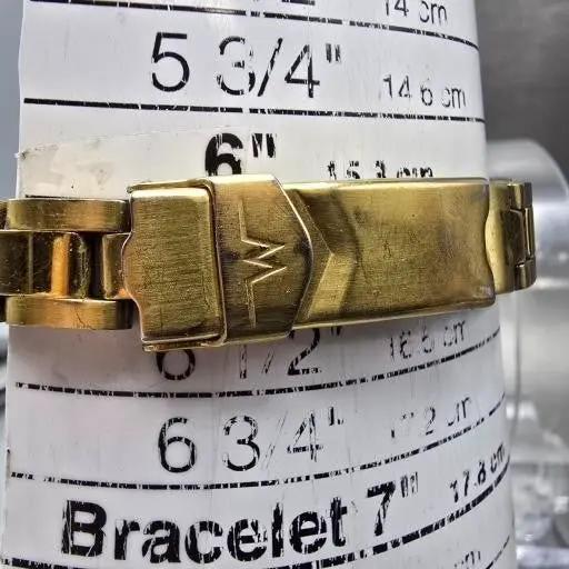 Wittnauer Watch Women 24mm Champagne Dial Gold Tone Date 11P04 New Battery11