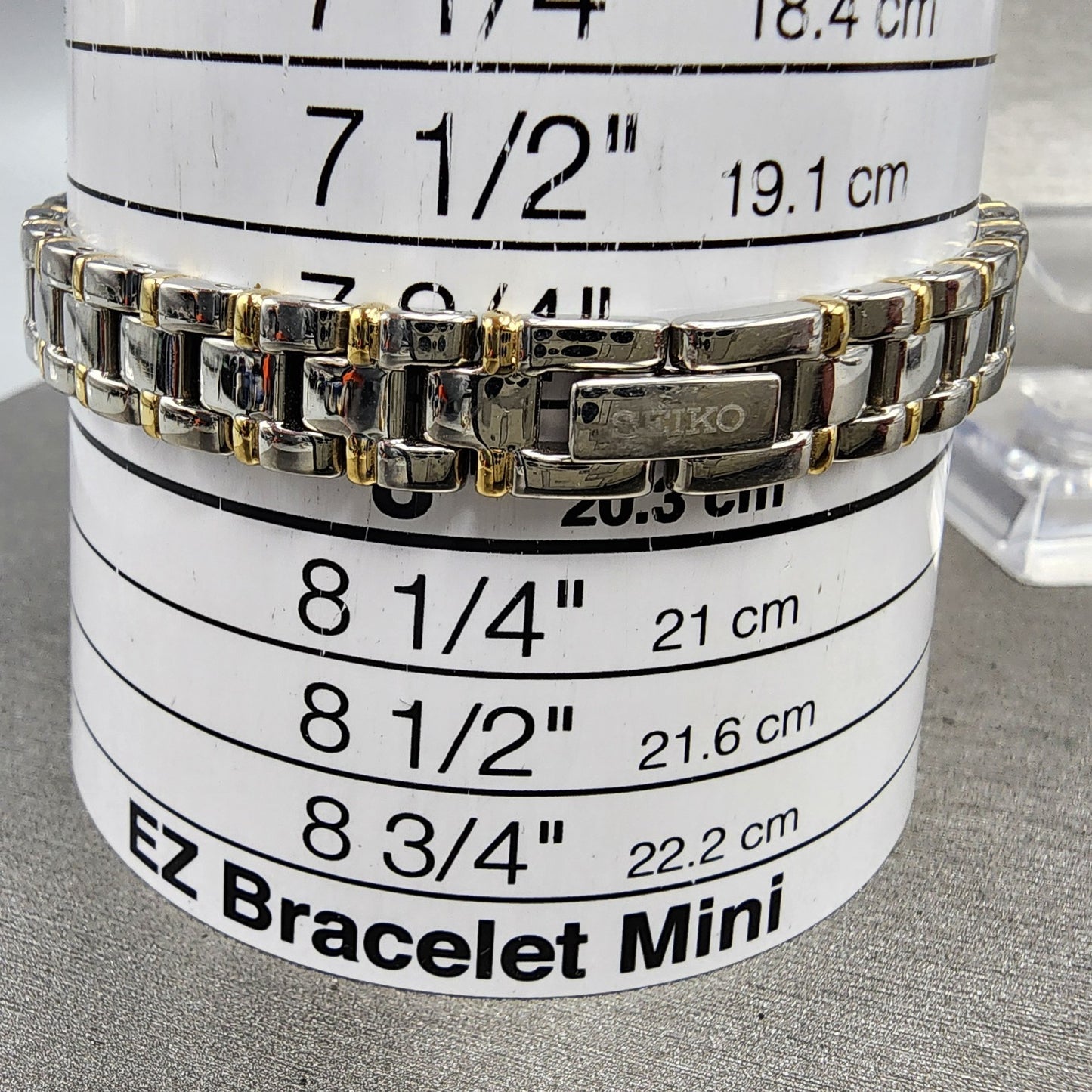Seiko Tank Watch Women 13mm White Dial Two Tone Rectangle V2200AB0 New Battery10