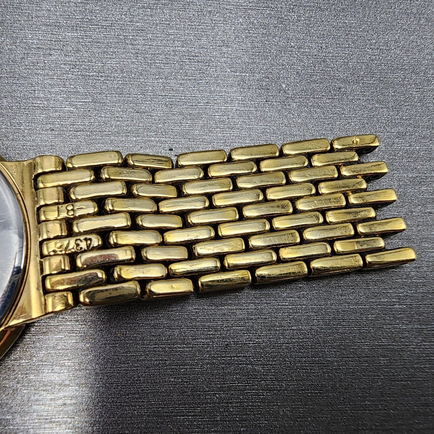 Seiko Watch Men 35mm Black Dial Gold Tone Round 7N00-F169 PARTS