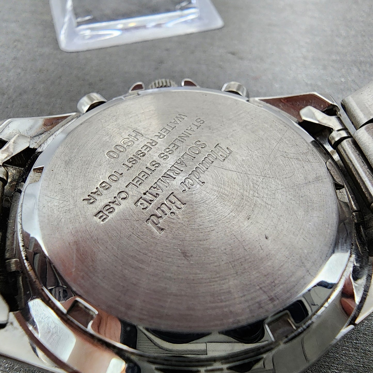 Citizen Thunderbird Chronograph Watch Men 40mm White Dial Steel Date Solar Runs