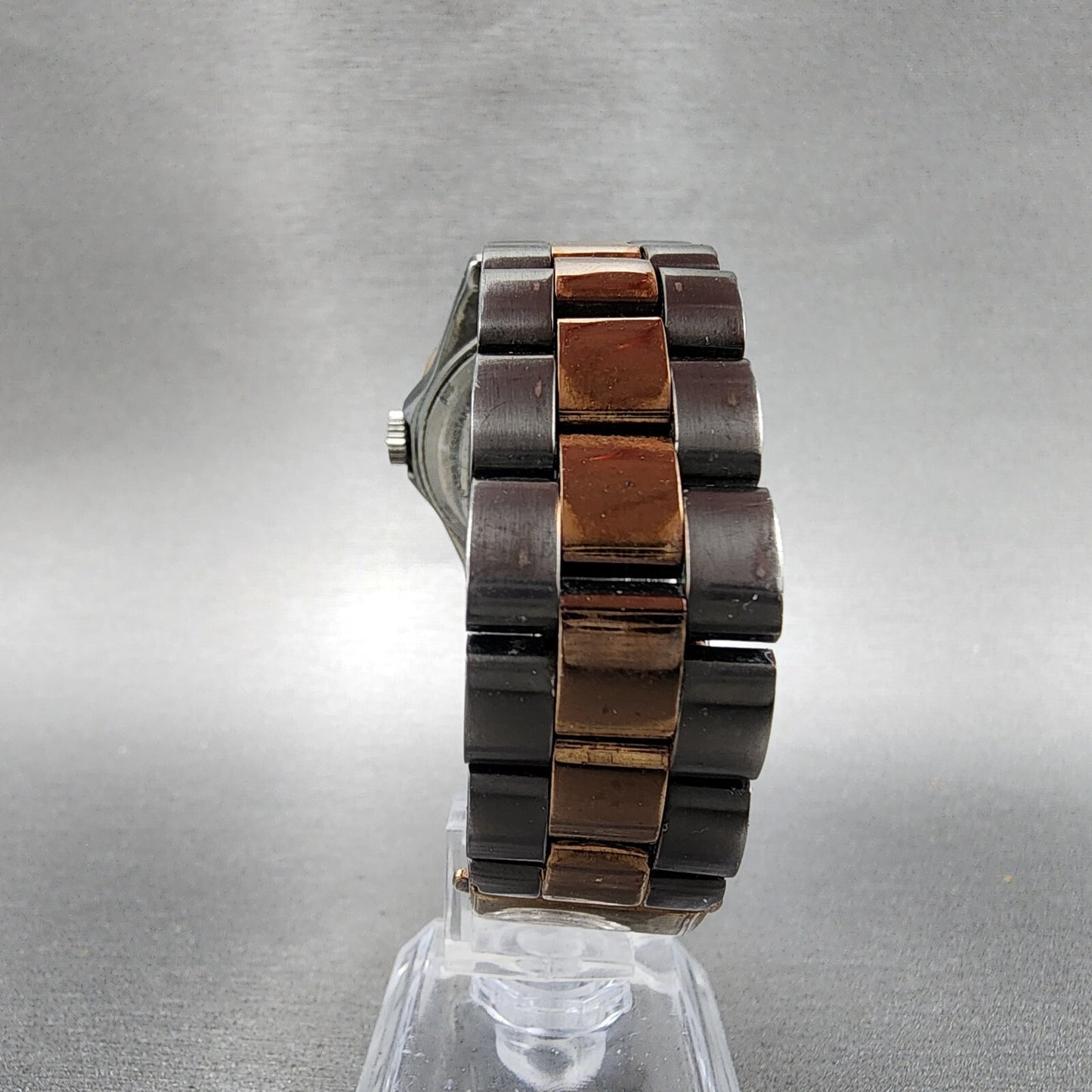 Marc Jacobs Watch Women 36mm Gray Dial Two Tone Round MBM3114 New Battery