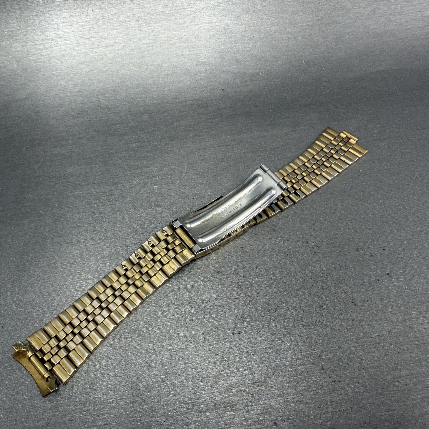 Seiko SQ Watch Men 35mm Gold Dial Gold Tone Daydate Round 5Y23-8040 New Batteryl12