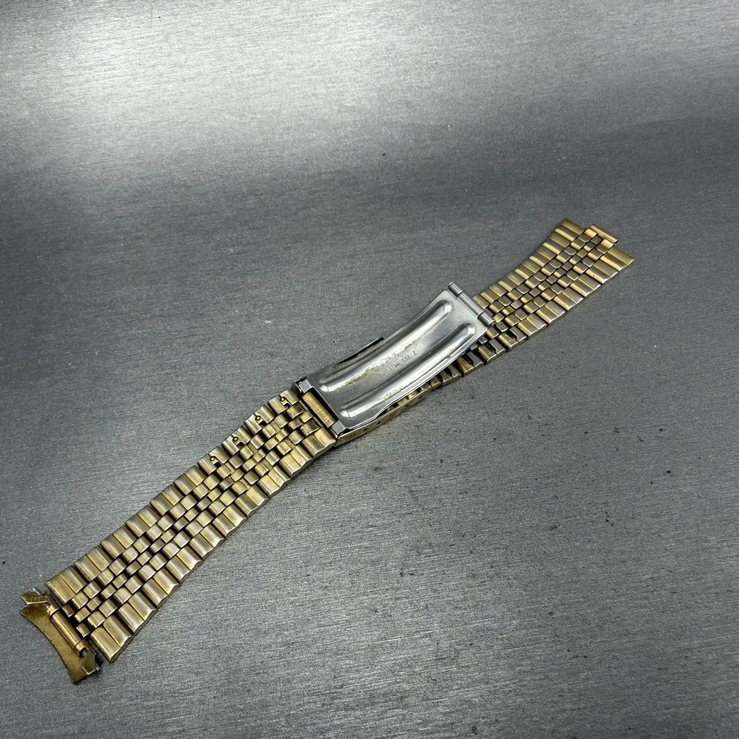 Seiko SQ Watch Men 35mm Gold Dial Gold Tone Daydate Round 5Y23-8040 New Batteryl12