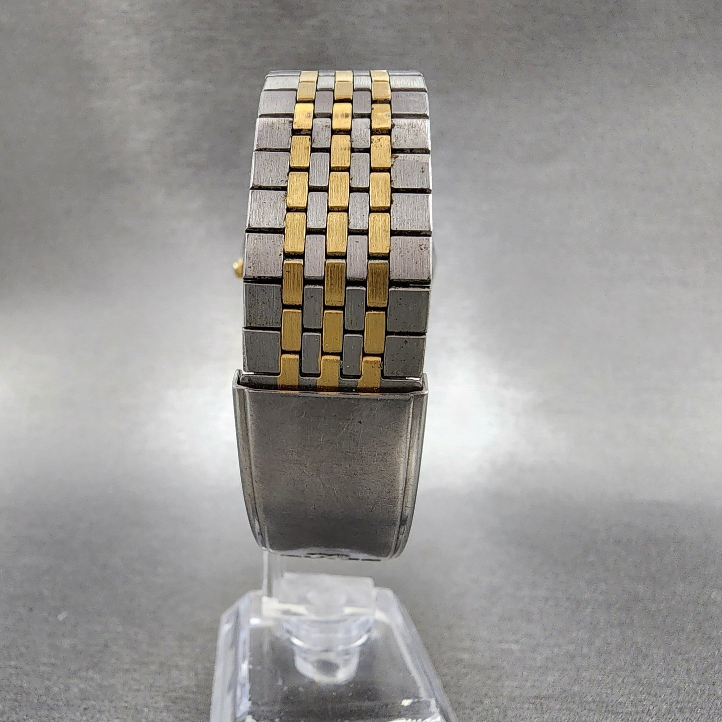 Seiko SQ Watch Men 35mm Gray Dial Two Tone Daydate 8123-7249 PARTS