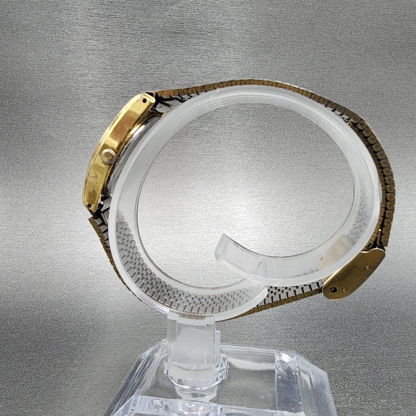 VTG Seiko Mickey Mouse Watch Women 22mm Cream Dial Gold Tone Daydate New Battery