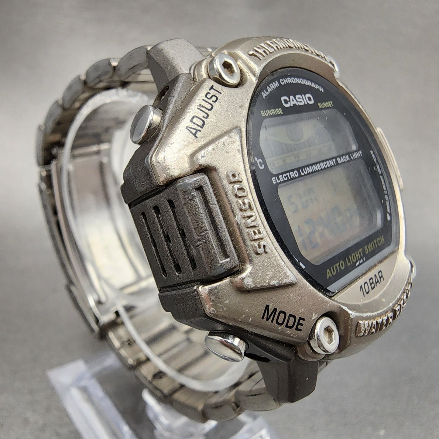 Casio Pro Trek PRT-111 Watch Men 47mm Digital Titanium Thermometer New Battery