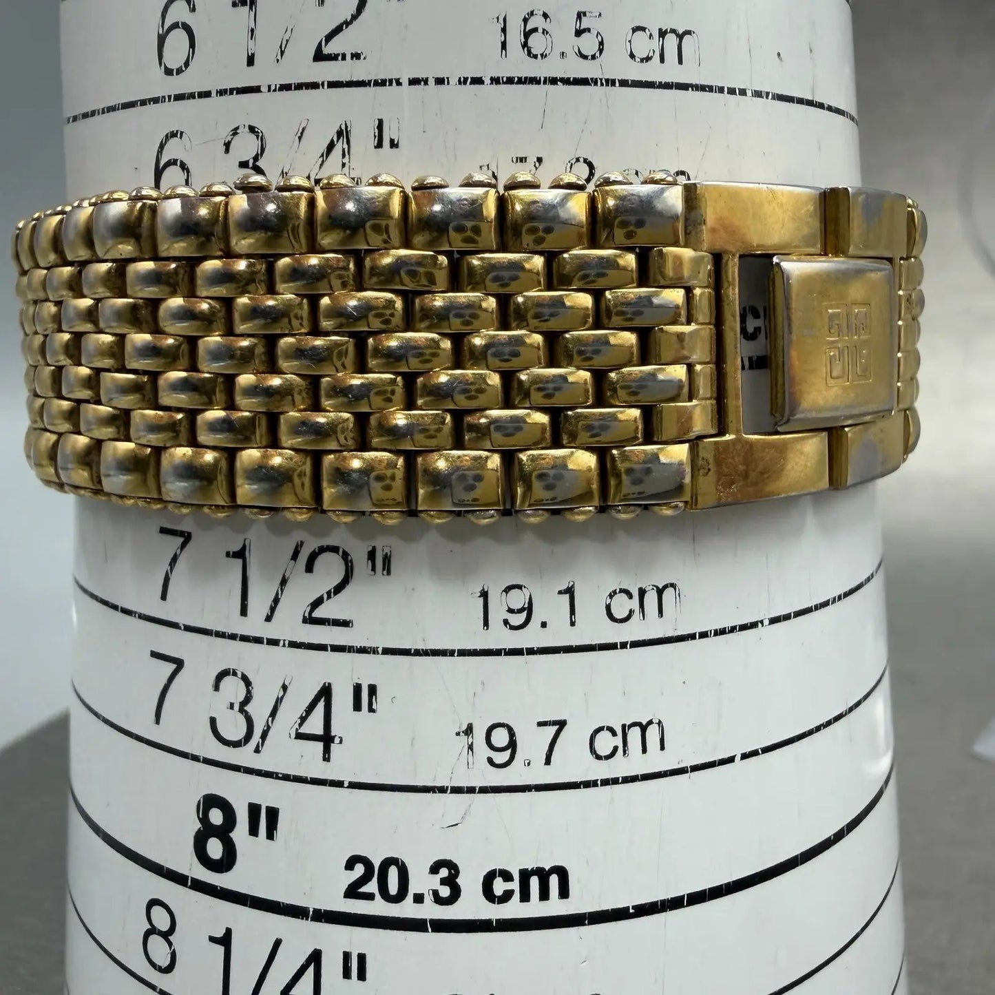 Givenchy Watch Men 32mm White Dial Gold Tone Round PARTS Vintage11