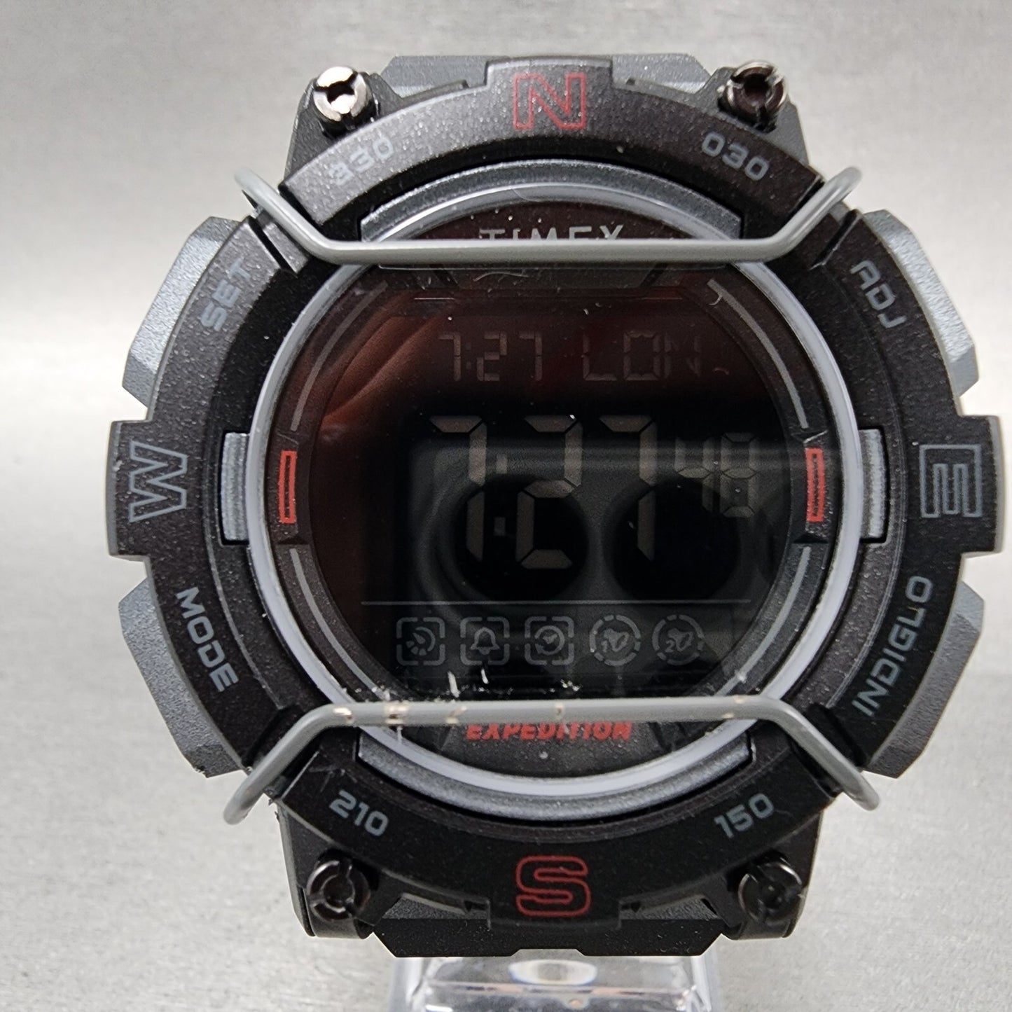 Timex Expedition Digital Watch Men 47mm Alarm Chrono Round New Battery
