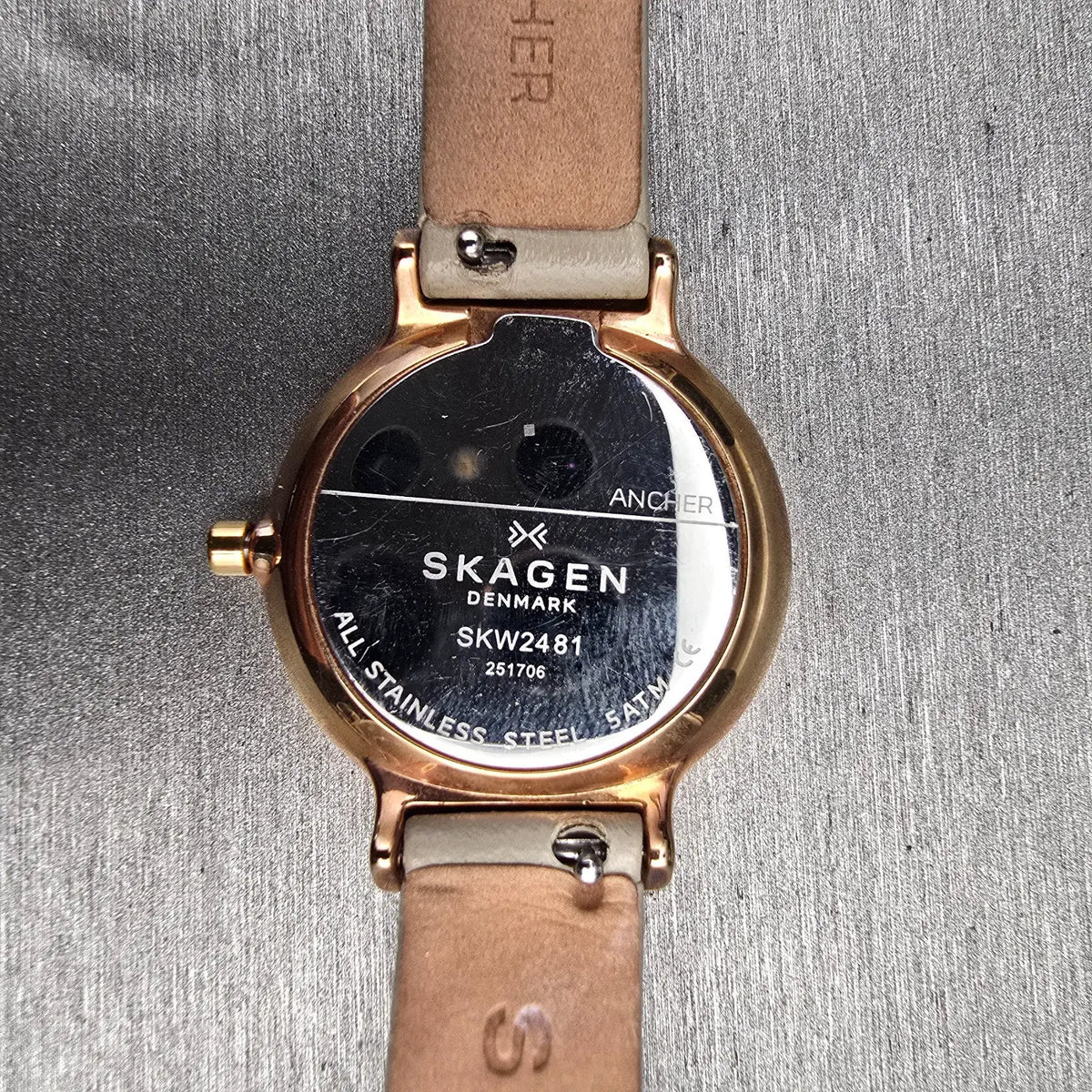 Skagen Ancher Watch Women 30mm White Dial Rose Gold Round SKW2481 New Battery10