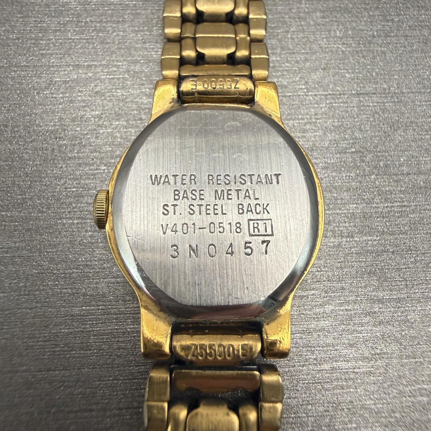Seiko Watch Women 19mm Gold Dial Gold Tone Round V401-0518 Vintage New Battery10