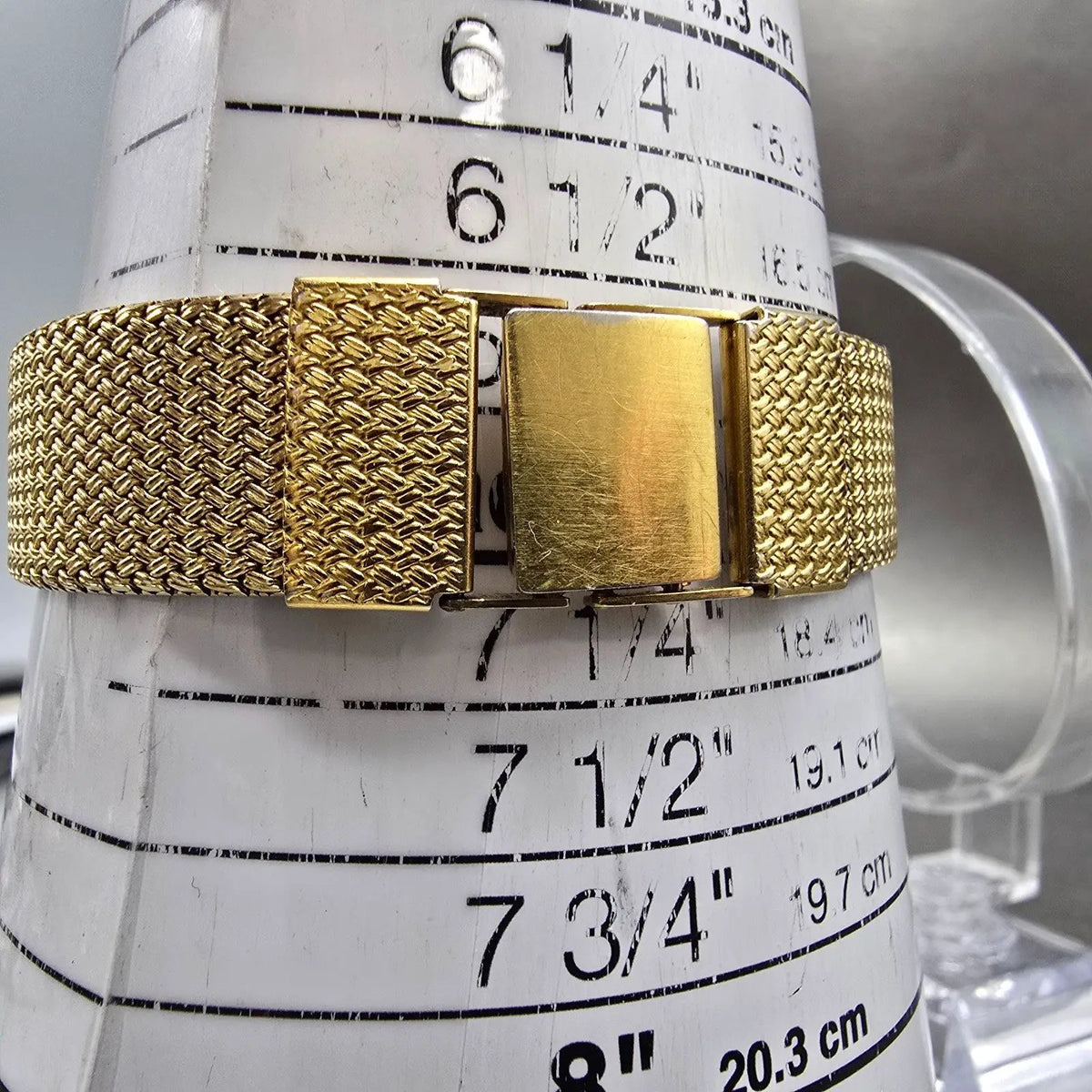 Seiko Tank Watch Unisex 22mm Gold Dial Gold Tone Rectangle E029-5450 PARTS11