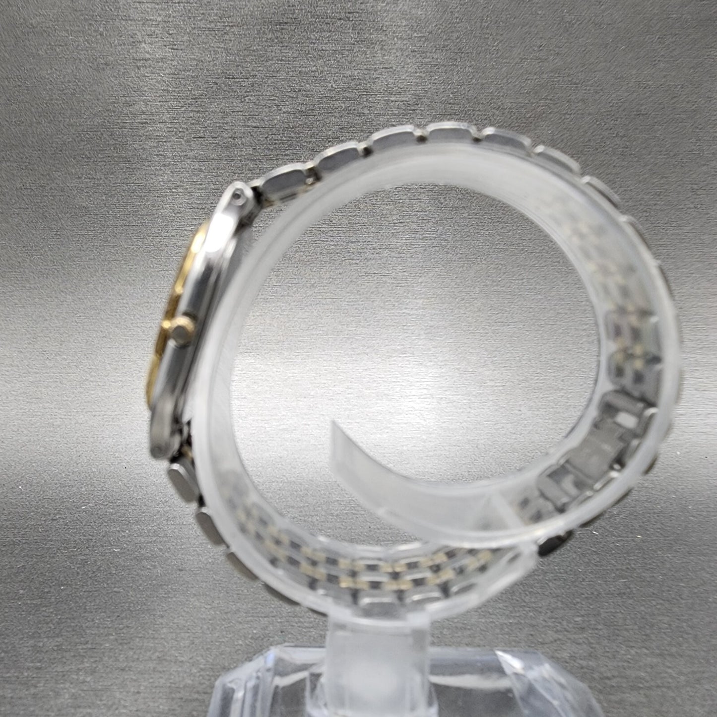 Movado Watch Women 21mm Silver Dial Two Tone Rectangle 88-25-427 PARTS