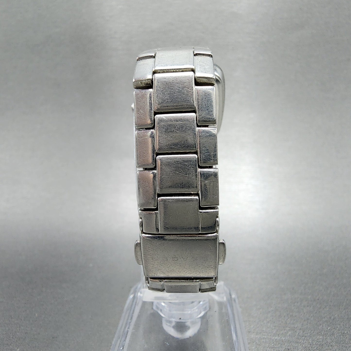 Skagen Steel Watch Women 26mm MOP Dial Silver Tone Rectangle 658SSSX New Batt