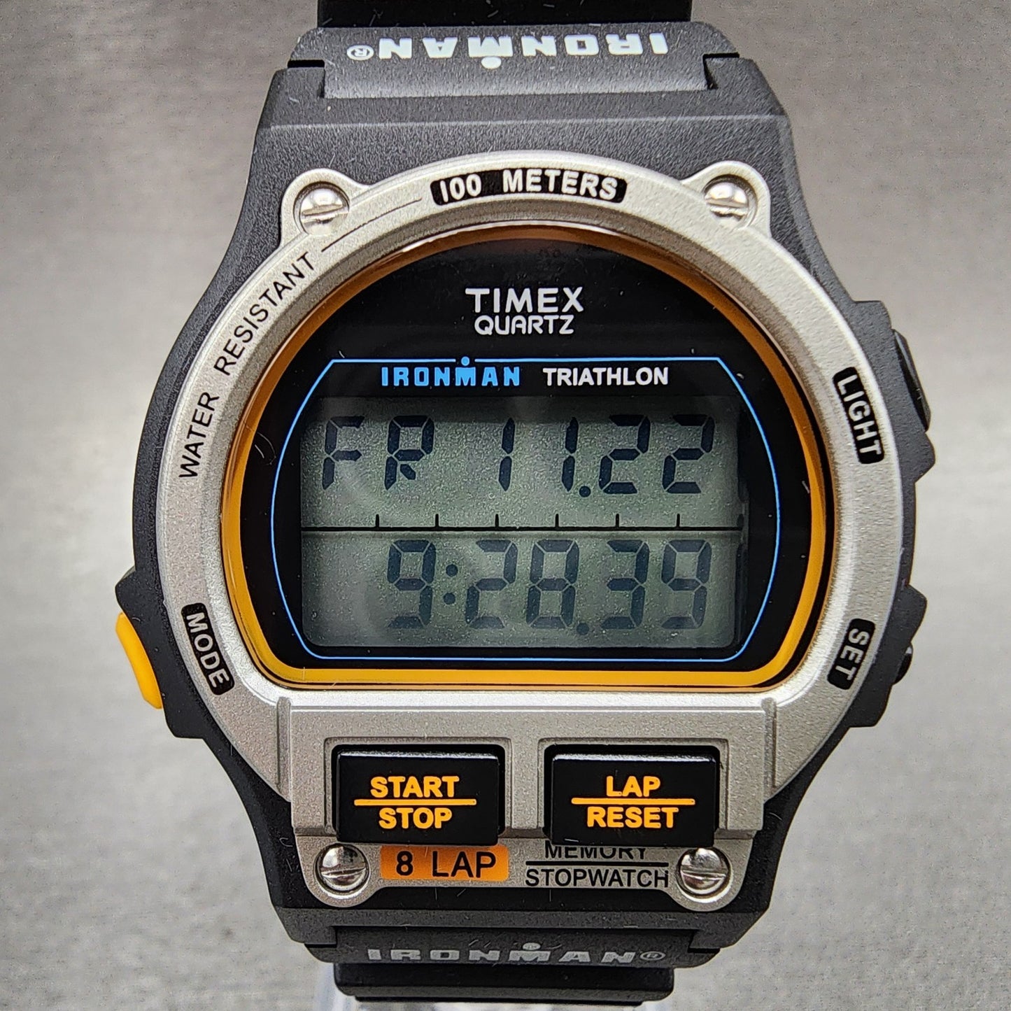 TIMEX × DOORS 20th IRONMAN Watch Men 40mm Digital Alarm Chrono Black TW5M57600