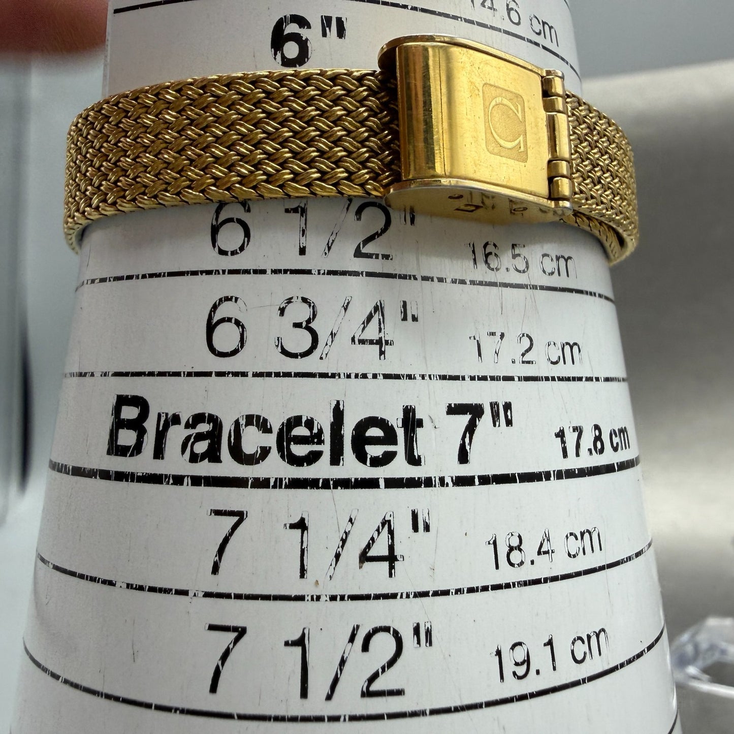 Omega De Ville Watch Women 20mm Gold Dial 10K Gold Plated Round 5910017 New bat10