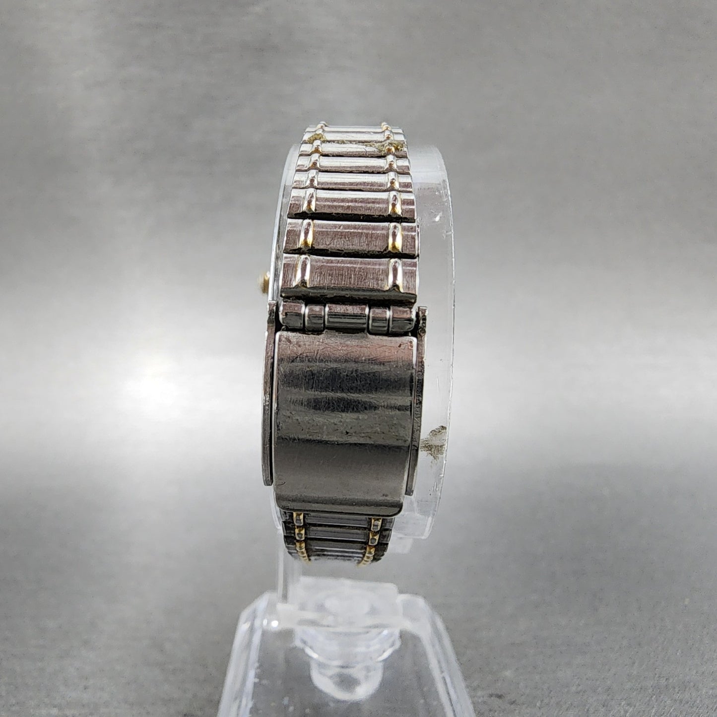 Seiko Watch Women 25mm Gray Dial Two Tone 7321-0150 New Battery