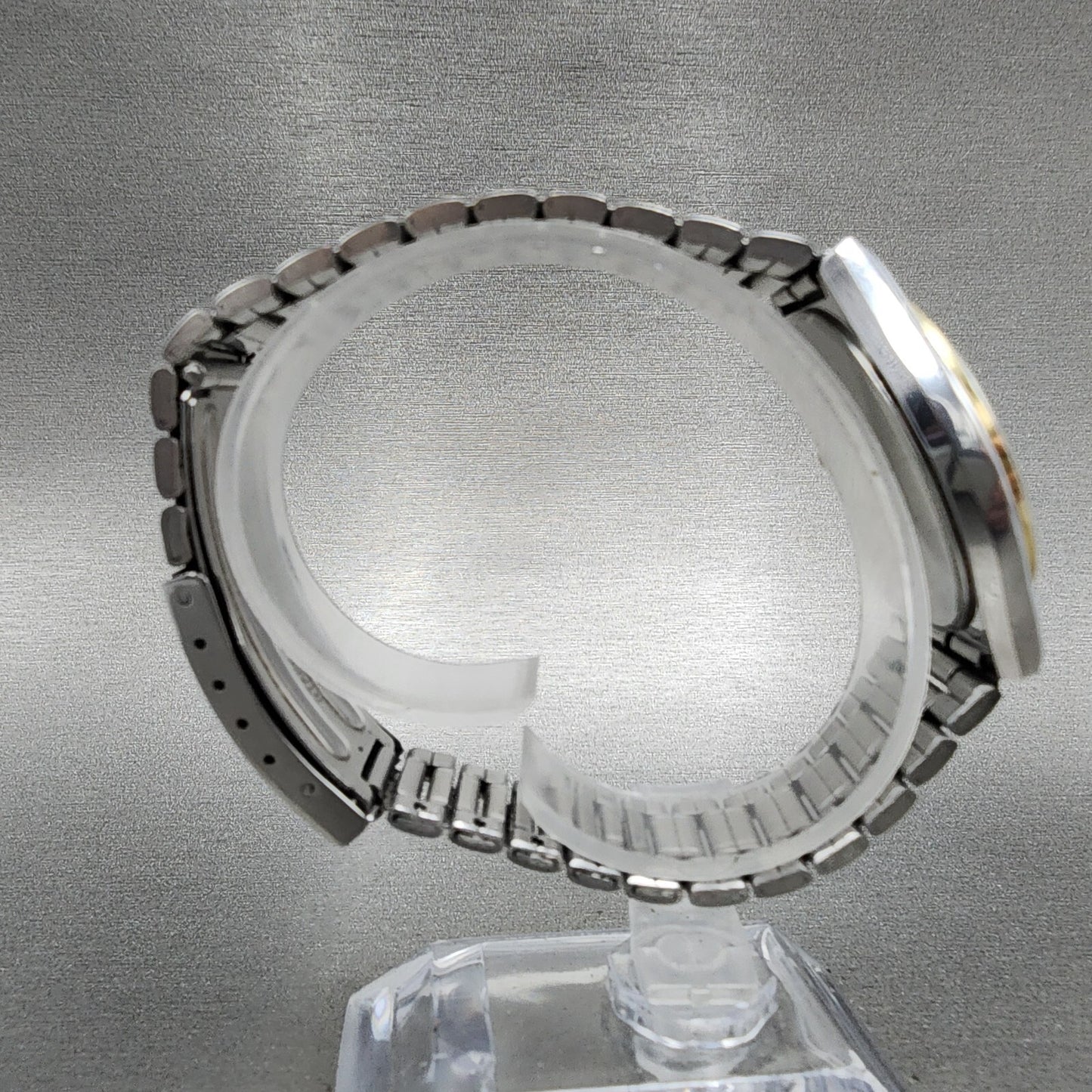Seiko Spirit Watch Men 34mm White Dial Silver Tone Date 5p32-6b30 New Battery