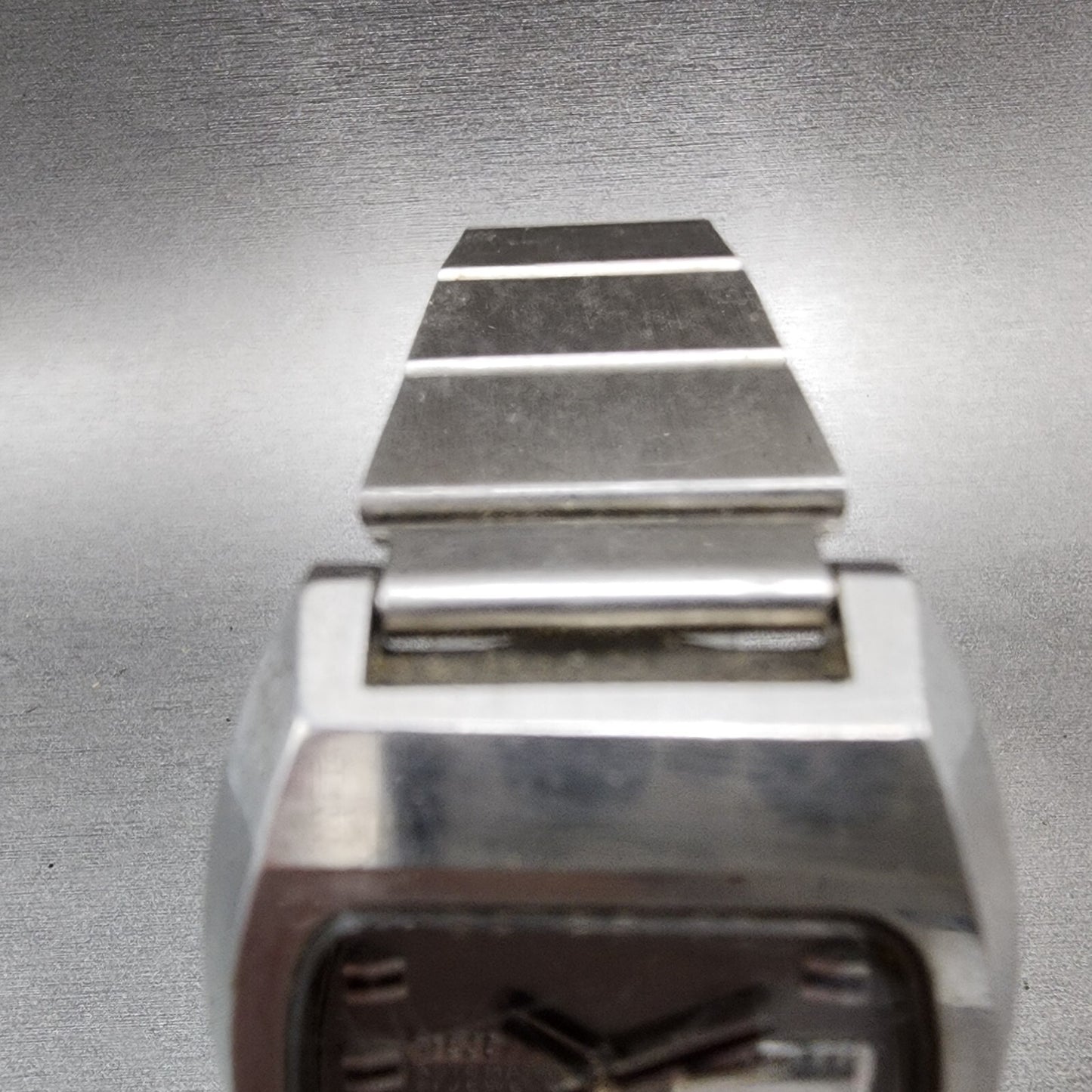 VTG Citizen Automatic Watch Men 36mm Silver Dial Steel Daydate Rectangle READ!!!
