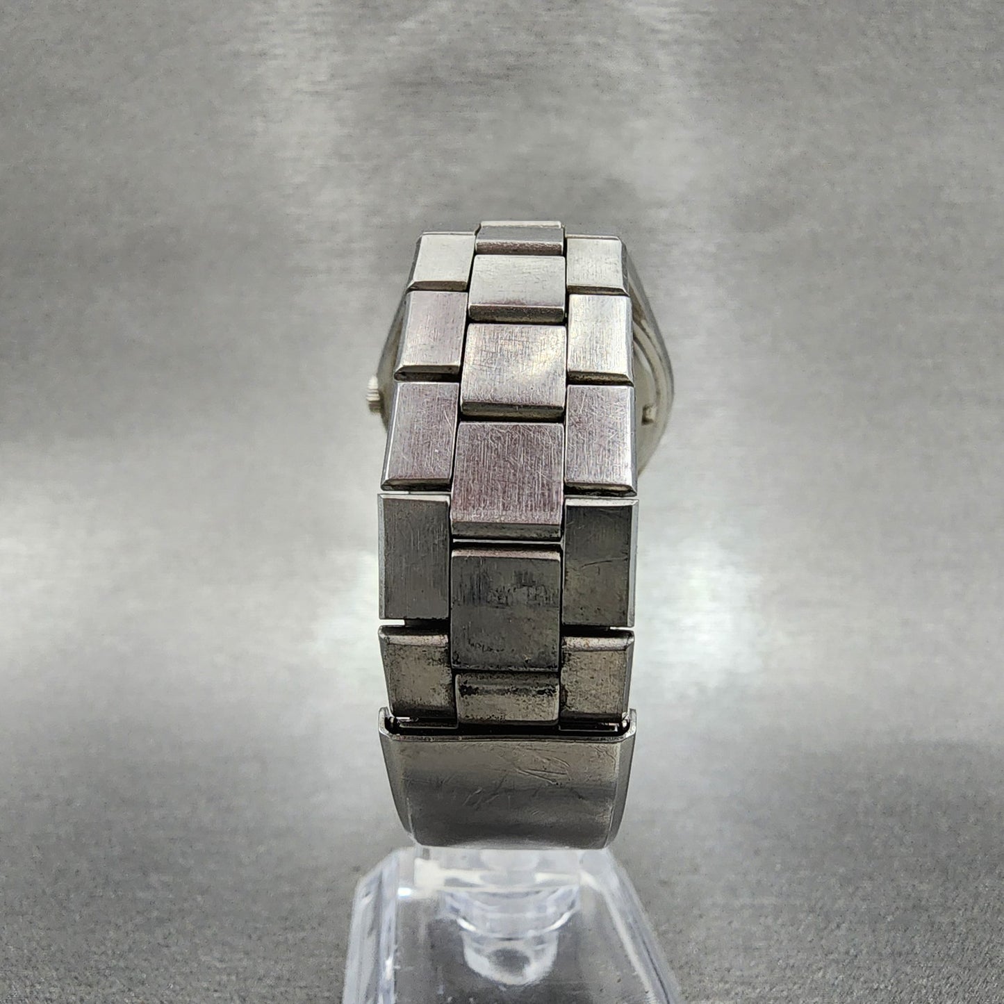 Seiko Lord Matic Watch Men 36mm Green Dial Silver Tone Daydate 5606-7310 Runs