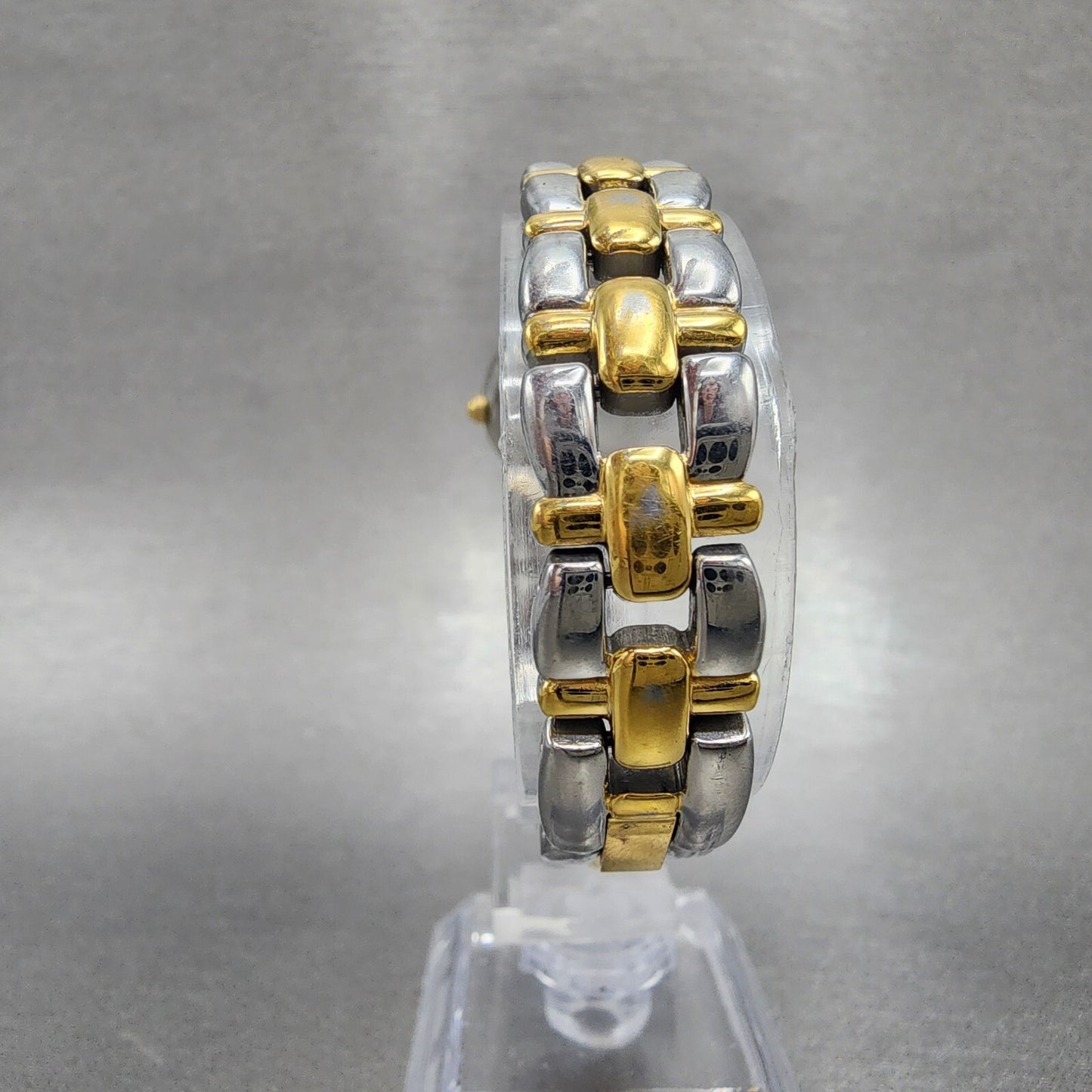 Pulsar Watch Women 21mm White Dial Two Tone Round V810-X028 New Battery