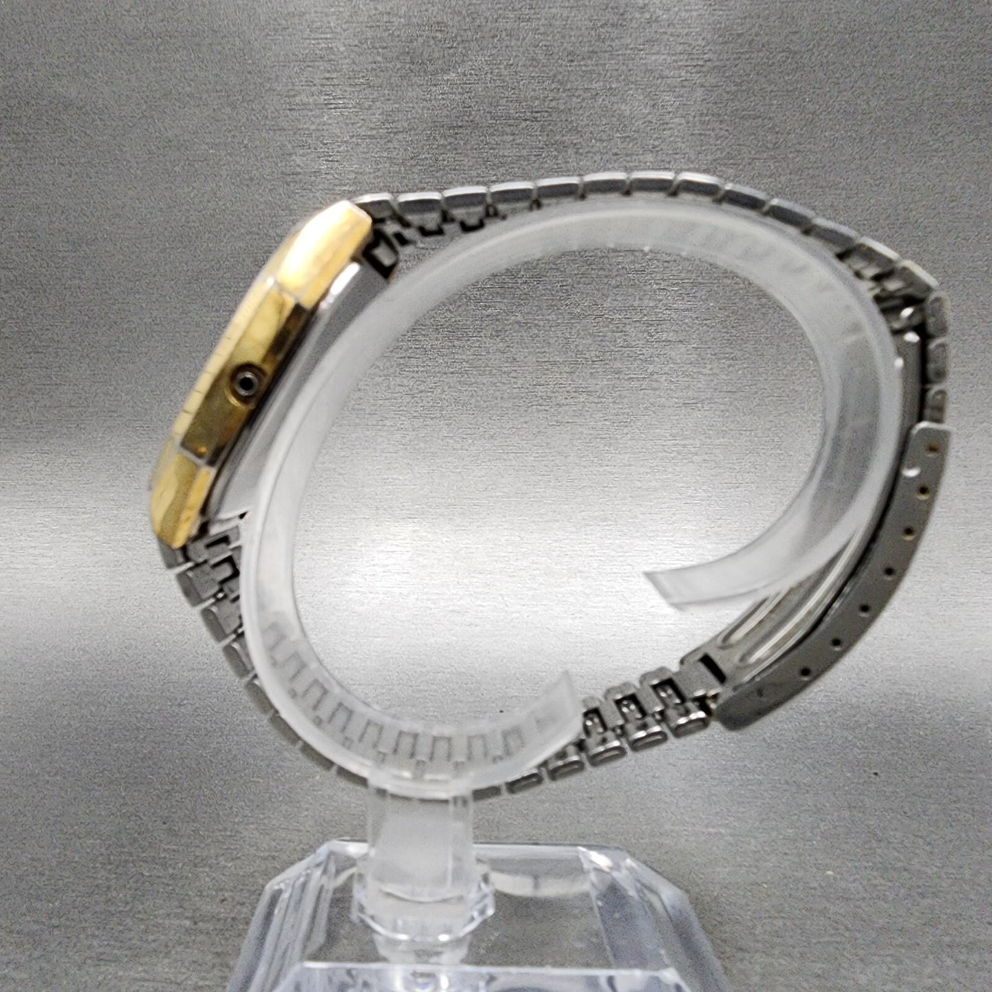 Seiko SQ Tank Watch Men 31mm Gold Dial Gold Tone Daydate 8123-5189 PARTS