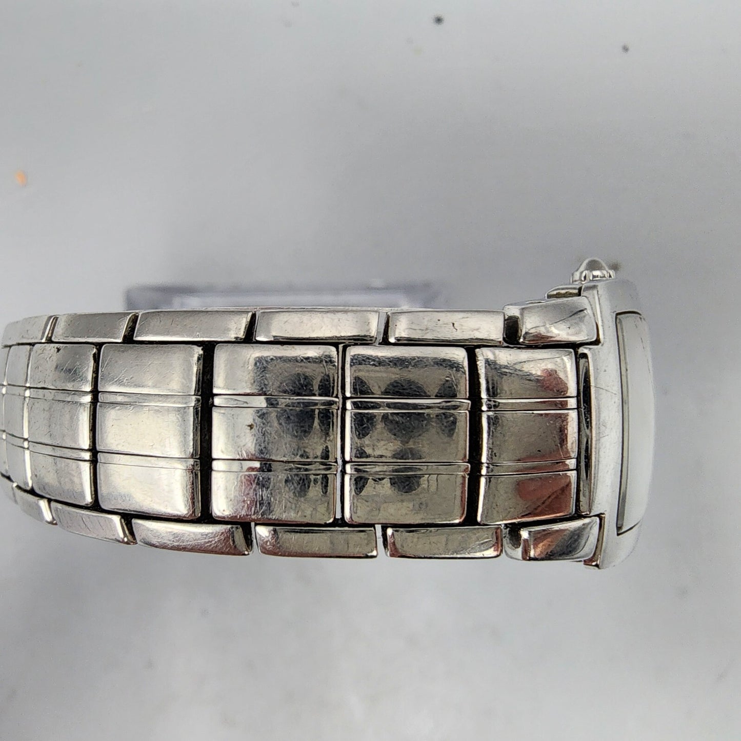 Seiko Vivace Watch Women Silver Tone MOP Dial Diamond Markers 22mm Square NewBat