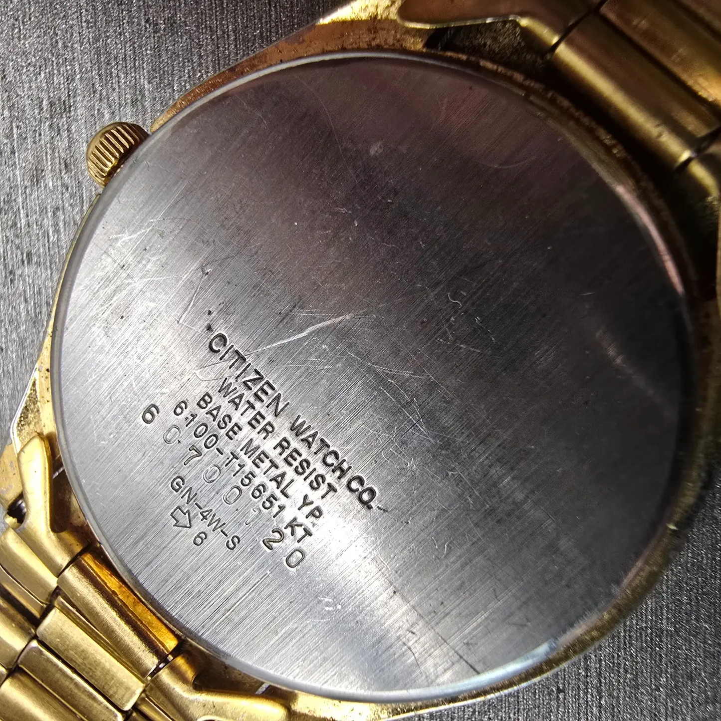Citizen Railroad Approved Watch Men 35mm White Dial Gold Tone Daydate New Batt10