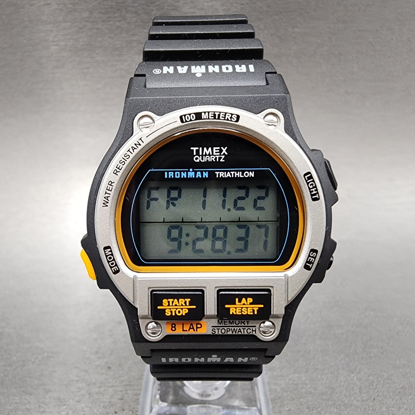 TIMEX × DOORS 20th IRONMAN Watch Men 40mm Digital Alarm Chrono Black TW5M57600