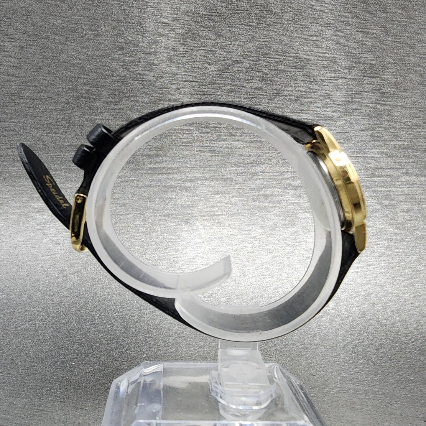 VTG Seiko Watch Women 22mm Black Dial Gold Tone Round 1N01-0A19 New Battery