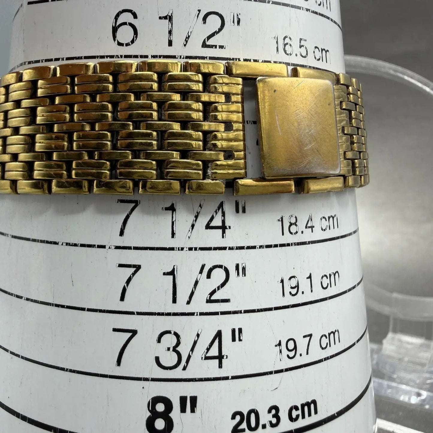 Citizen Watch Men 33mm White Dial Gold Tone Date 5510-S19546 New Battery VTG10