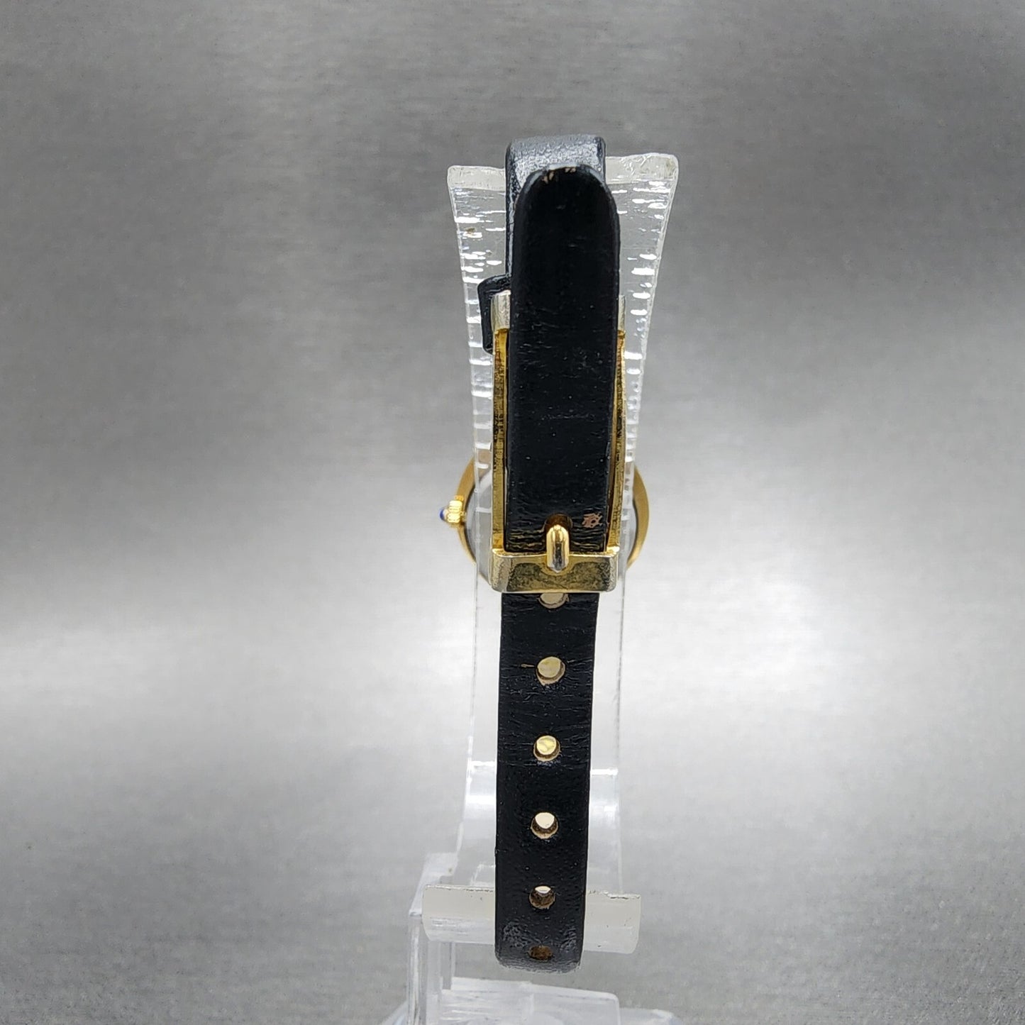 Lucien Piccard Dufonte Watch Women 19mm Gold Dial Gold Tone Round New Battery