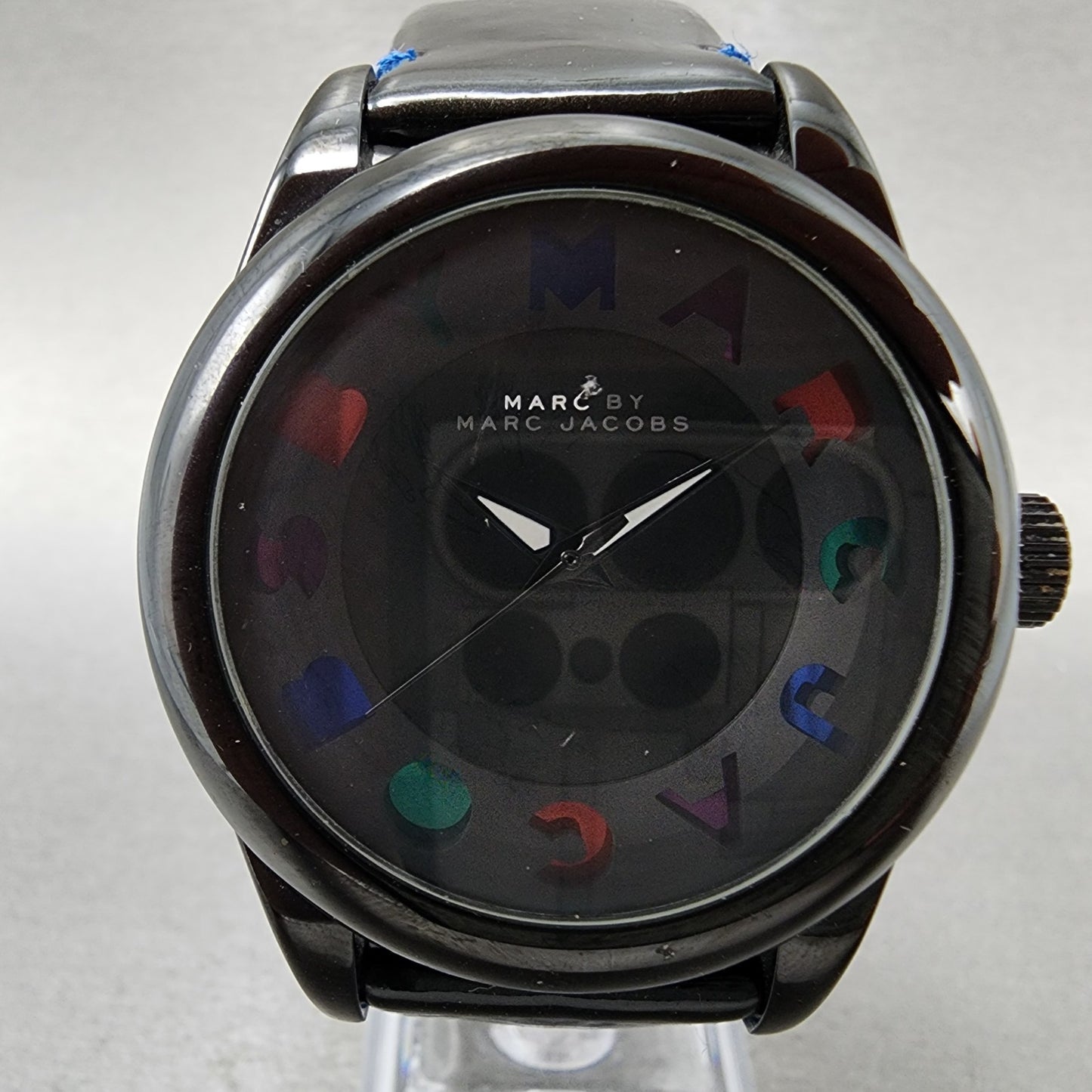 Marc By Marc Jacobs Watch Women 40mm Black Dial Black Tone Round New Battery