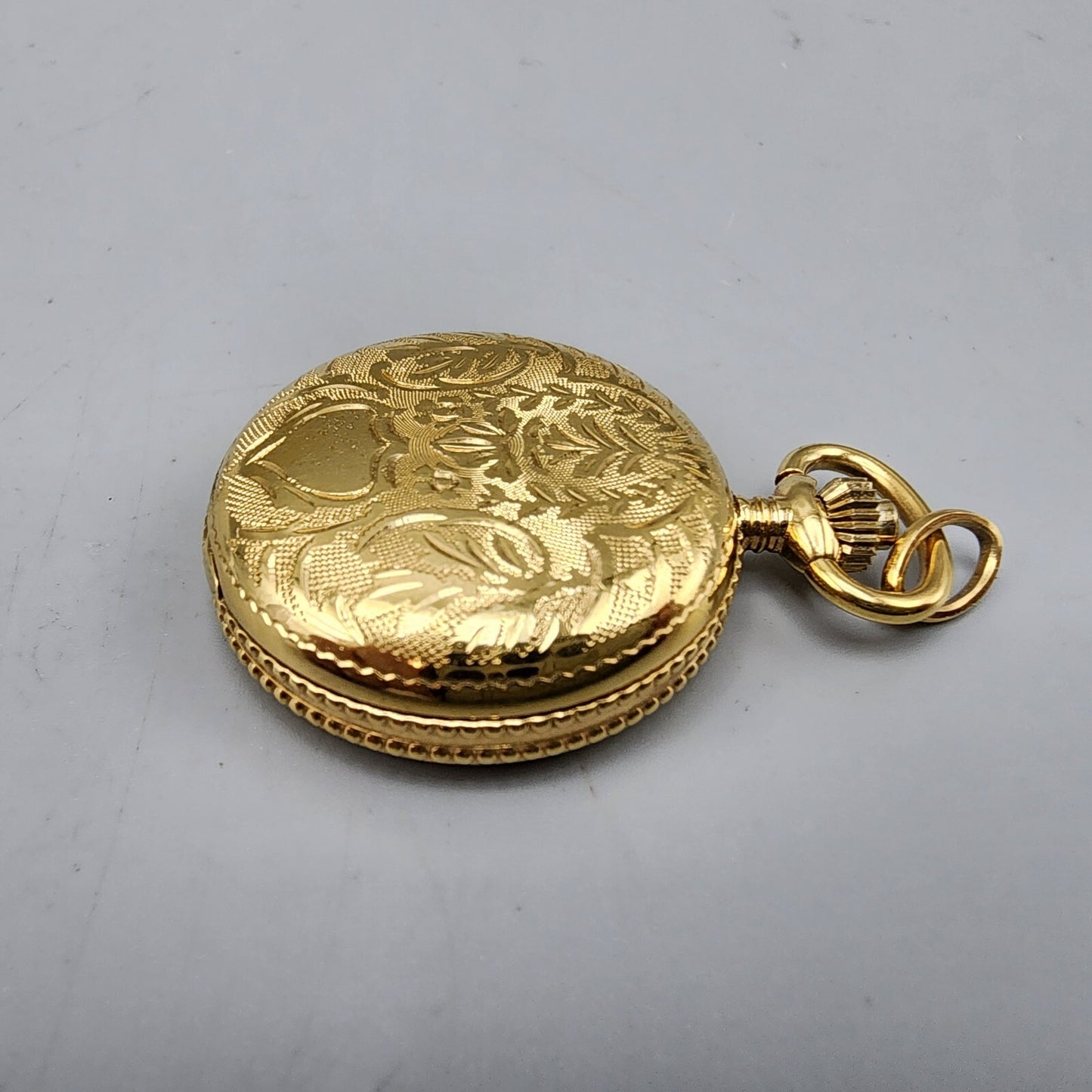 Tissot Pendant Watch Women 28mm Gold Dial Gold Tone Round New Battery