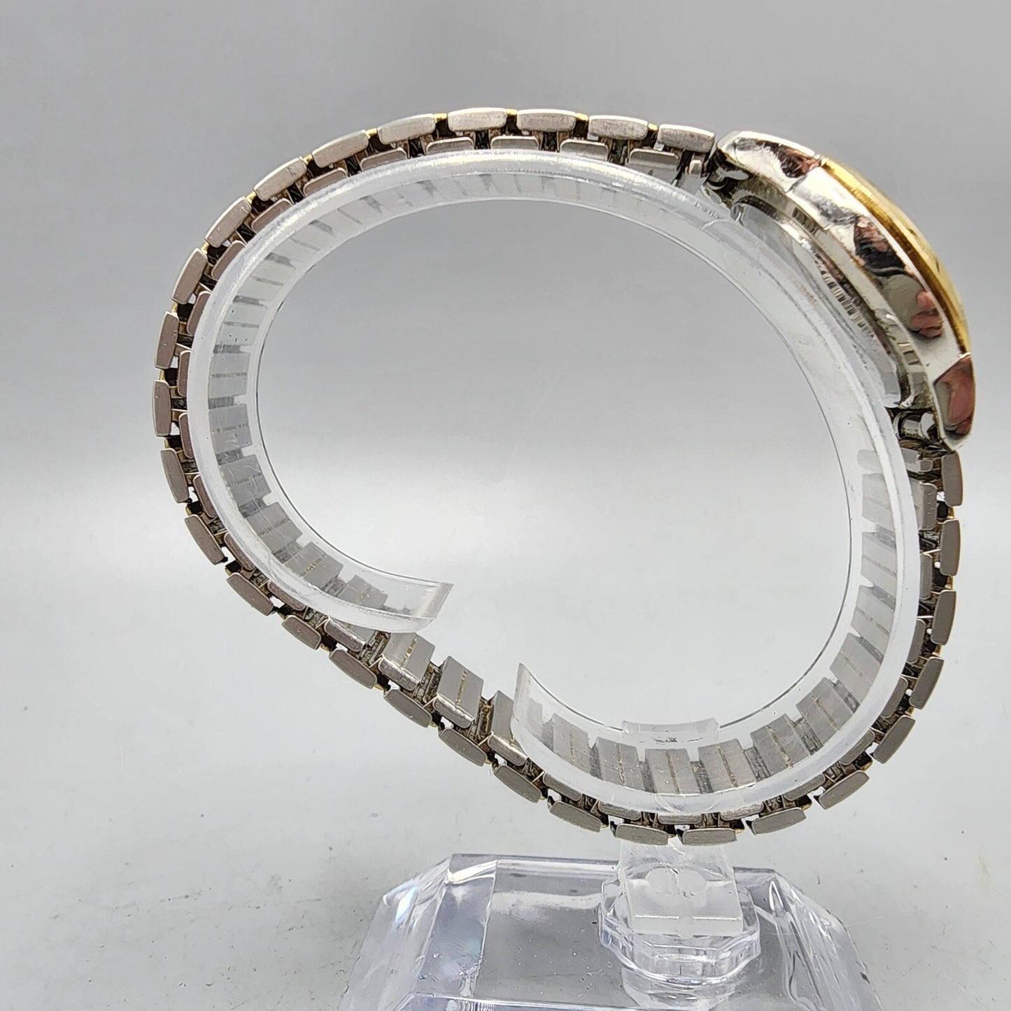 Pulsar Watch Women 22mm Silver Dial Two Tone Date Round VJ22-X025 New Battery