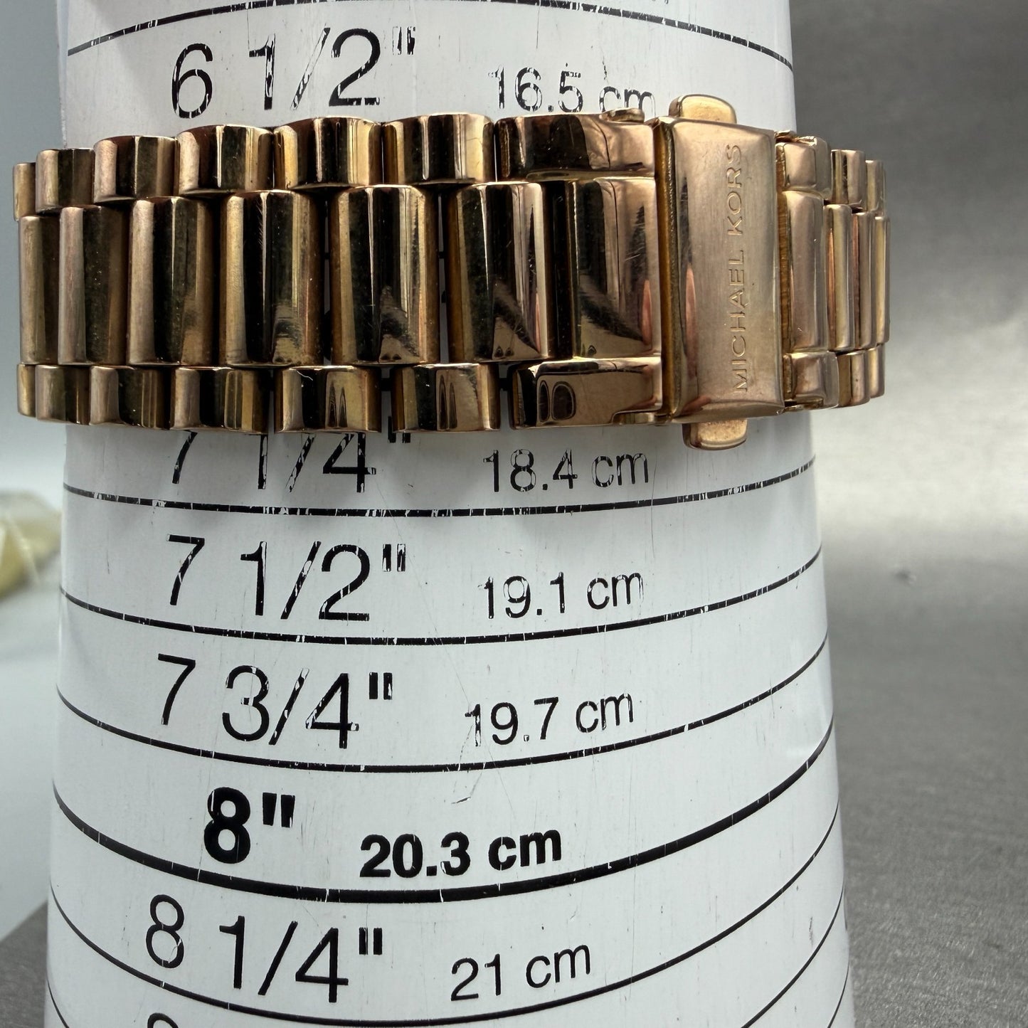 Michael kors Blake Watch Women 42mm Brown Dial Rose Gold Tone Round New battery10