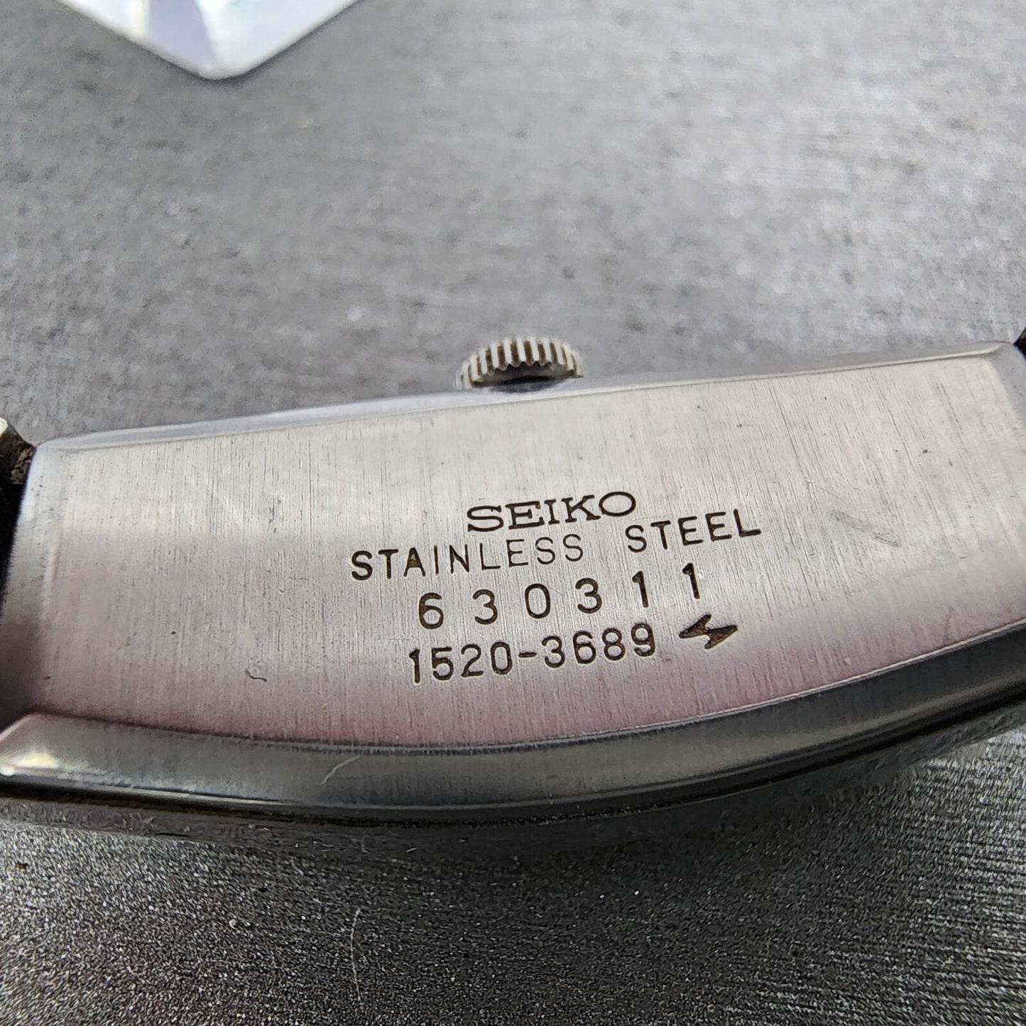 Seiko Watch Women 15mm Blue Dial Steel Oval Manual Wind 1520-3689 Runs