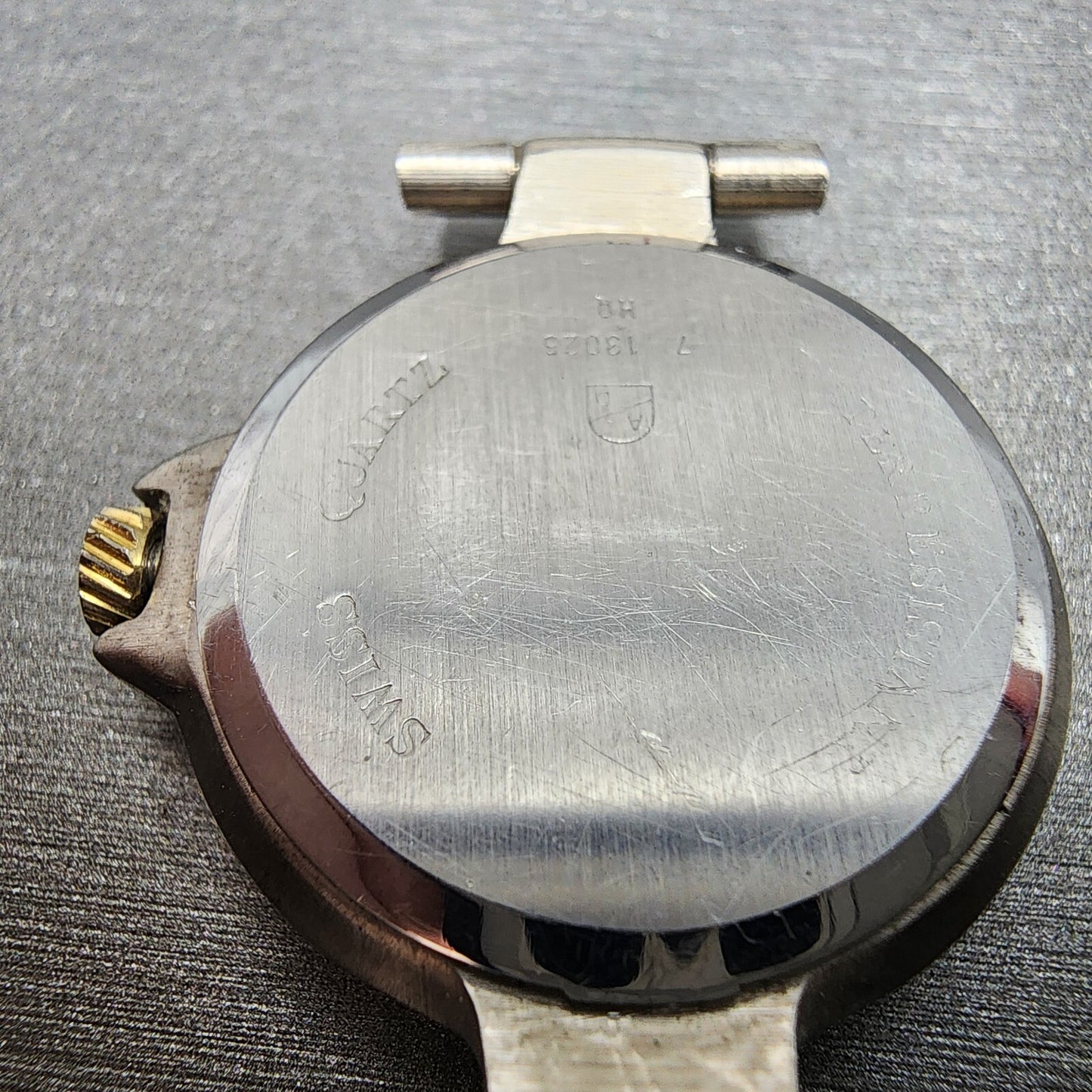 Dunhill Millennium Watch Women 26mm Gold Dial Two Tone Date Round PARTS