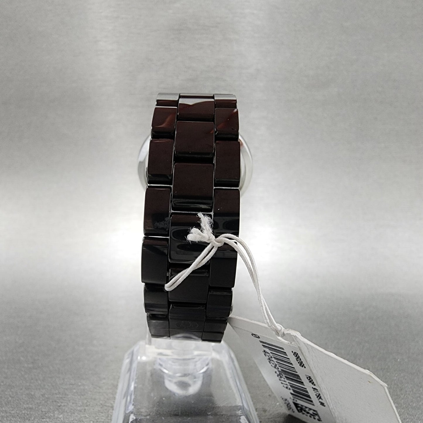 Bulova Rubaiyat Watch Women 35mm Black Dial Black Ceramic Diamond Bezel 98R266 B