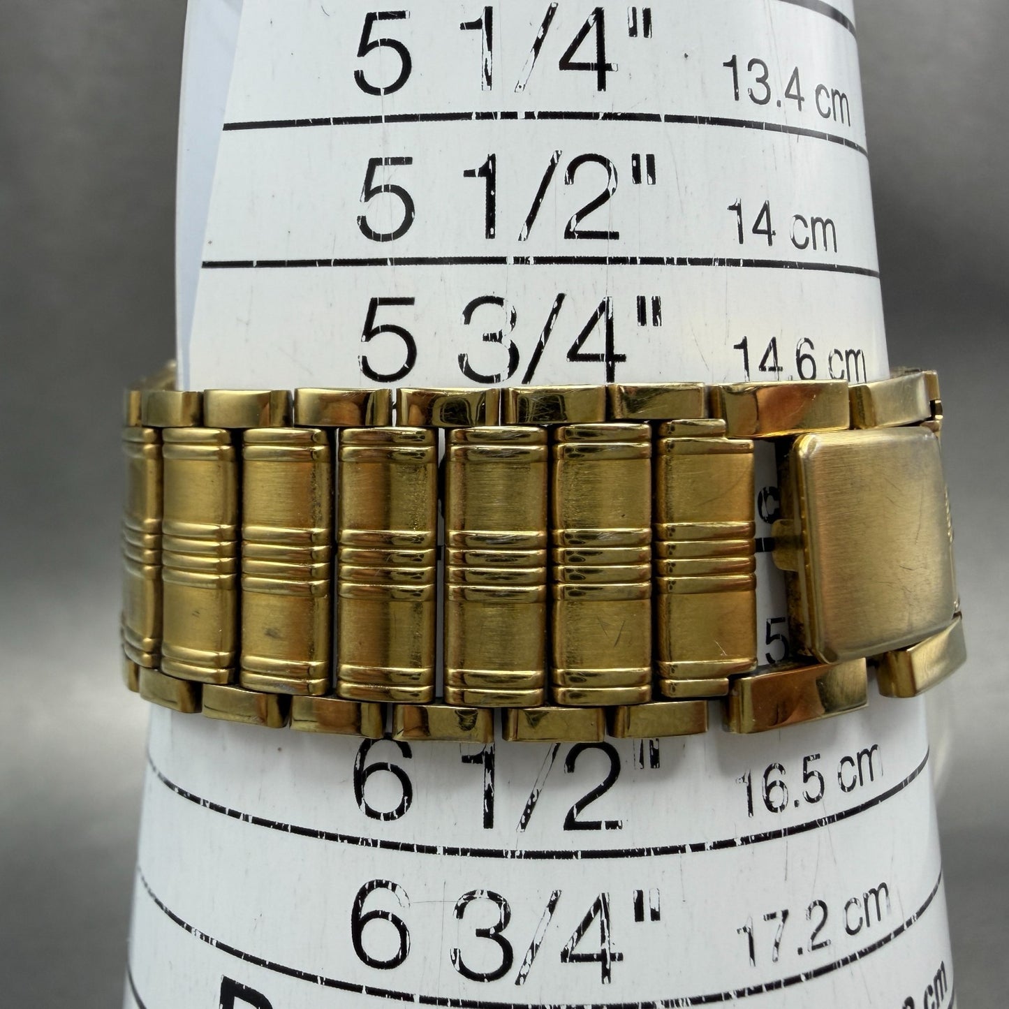 Citizen CQ Tank Watch Men 25mm Black Dial Gold Tone 6020-G08334 New Battery VTG10