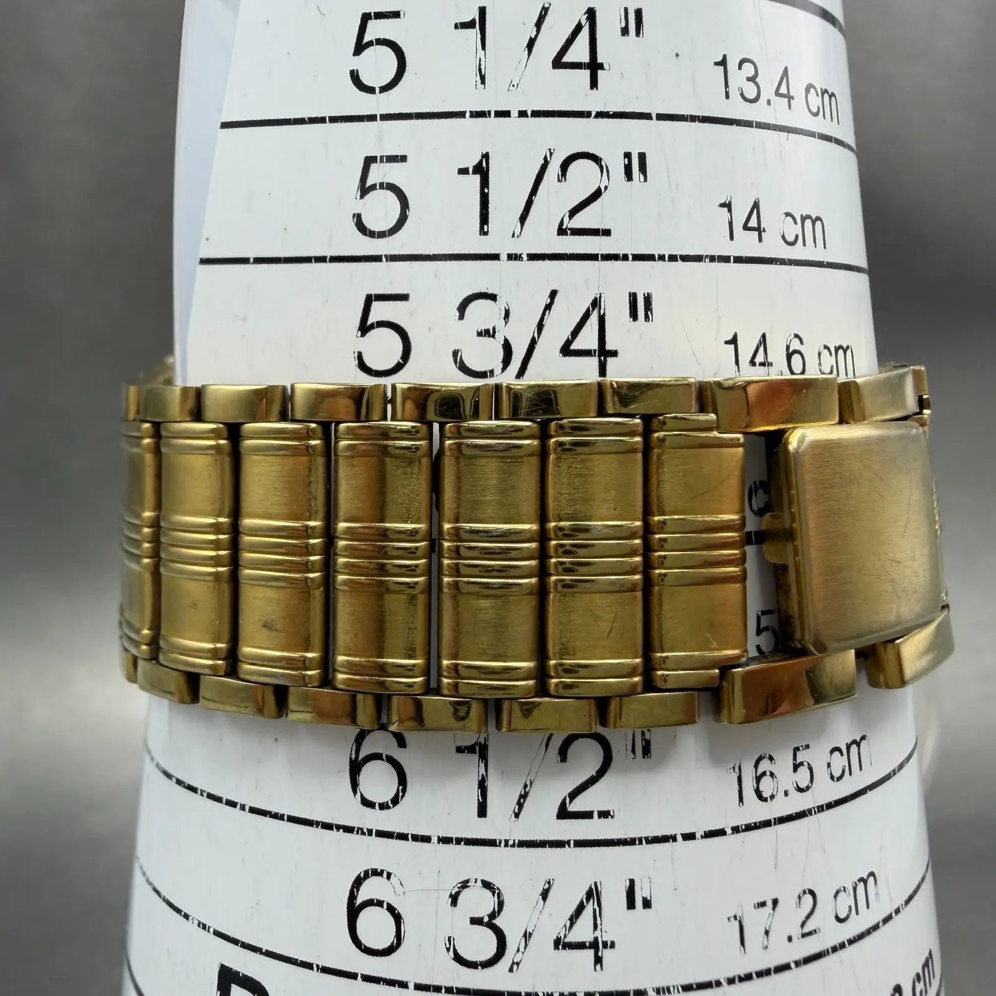 Citizen CQ Tank Watch Men 25mm Black Dial Gold Tone 6020-G08334 New Battery VTG10