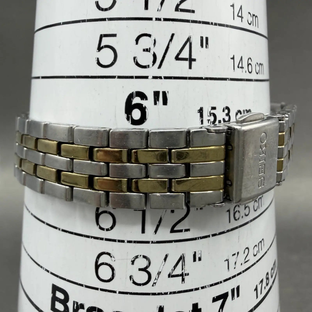 Seiko Watch Women 25mm White Dial Two Tone Daydate 7n430011 New Battery ABD10