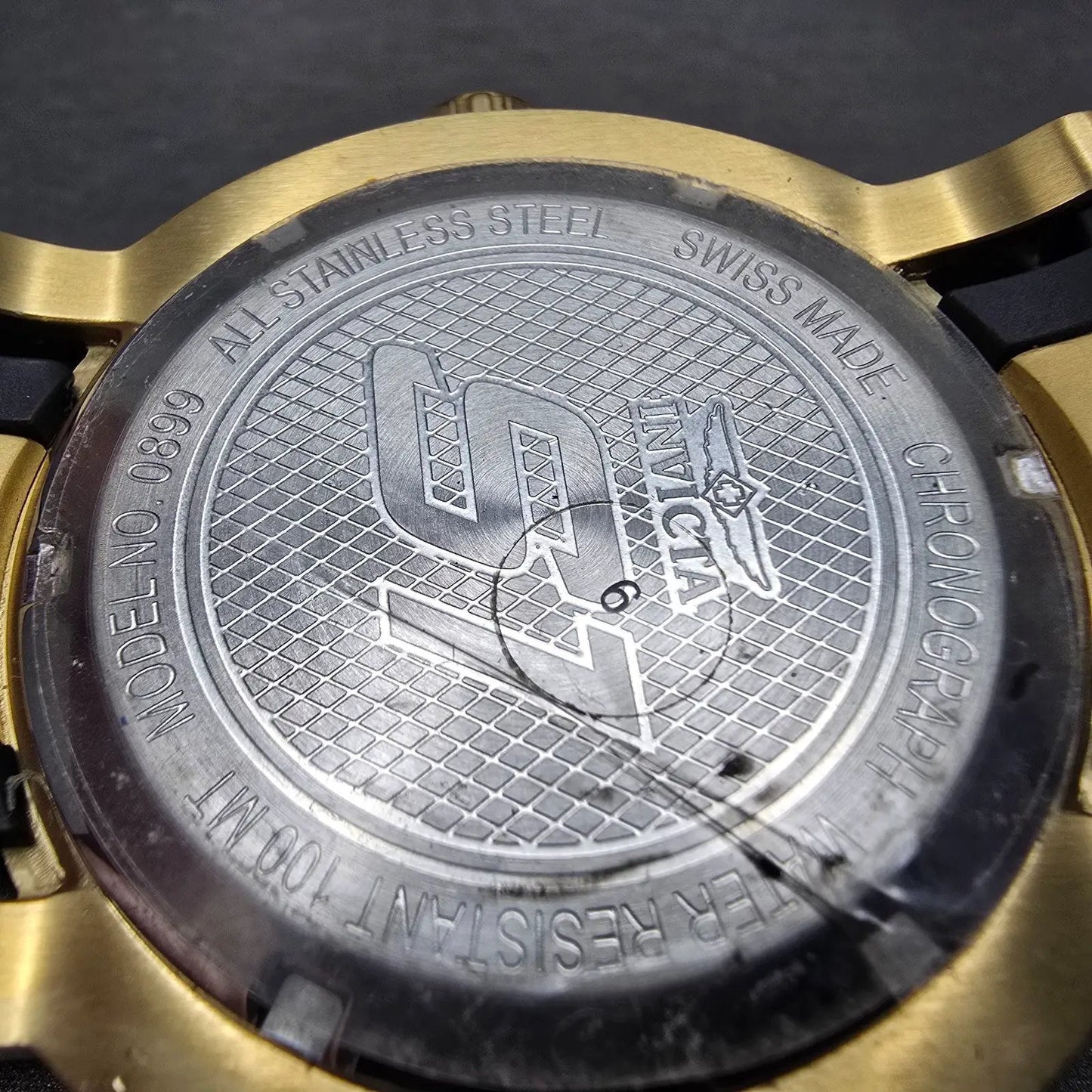 Invicta S1 Chronograph Watch Men 48mm Champagne Dial Gold Tone Date 0899 New Bat11