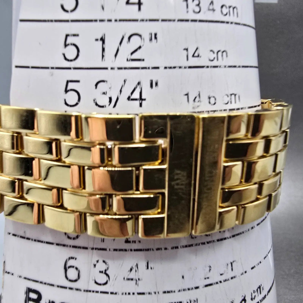 Raymond Weil Tema Watch Men 20mm Gold Dial Gold Plated Rectangle 5887 PARTS11