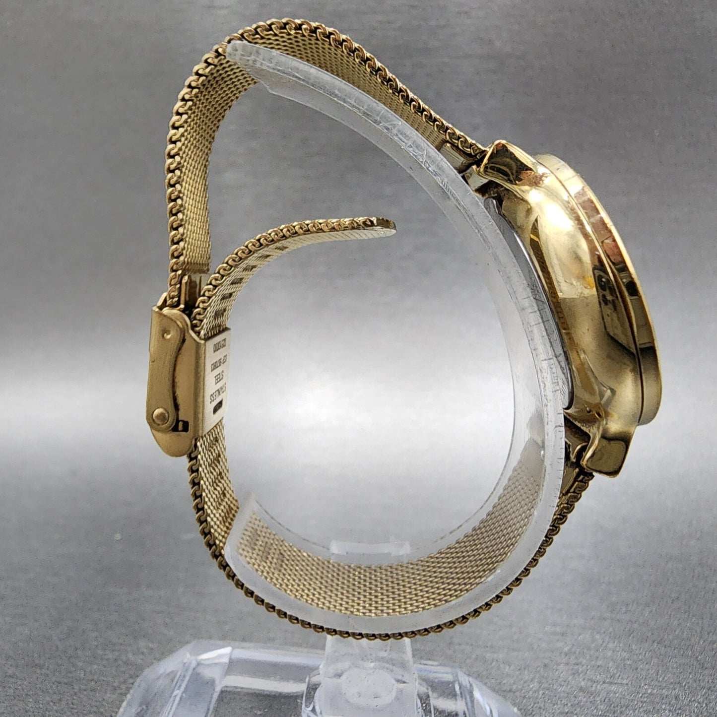 Skagen Ancher Watch Women 30mm Silver Dial Gold Tone Round SKW2477 New Battery