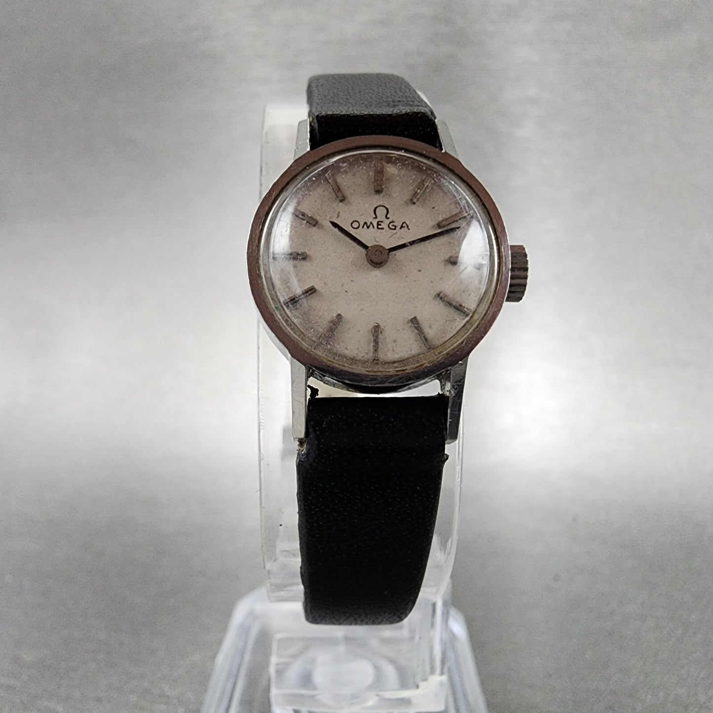 Omega Geneve Watch Women 17mm White Dial Stainless Steel Manual Wind Runs
