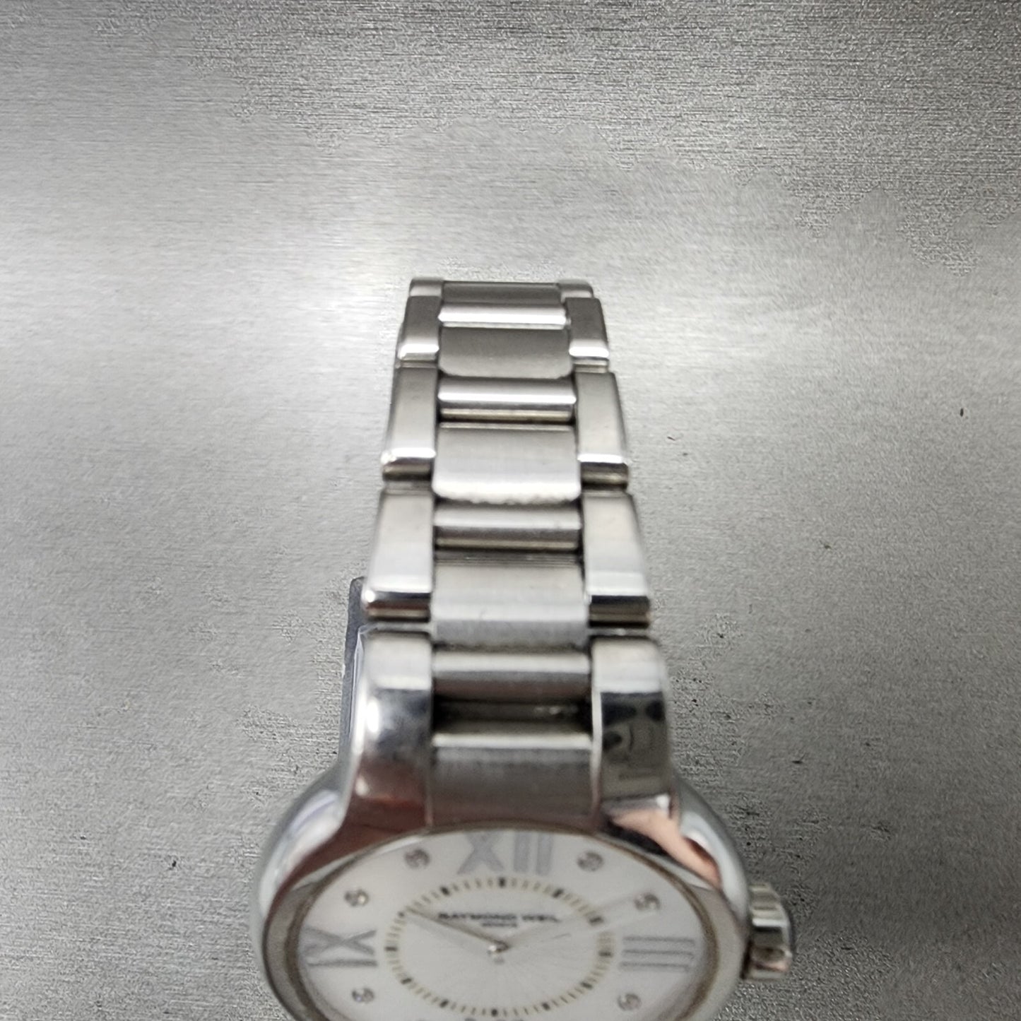 Raymond Weil Noemia Watch Women 32mm MOP Dial Steel Diamond Marker 5932 New Batt