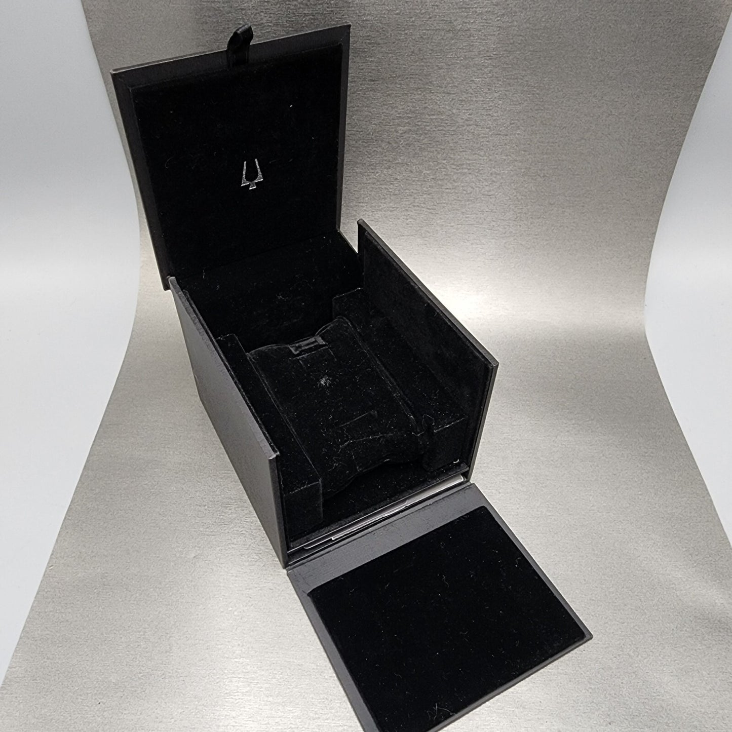 Bulova Sutton Tank Watch Women Black Dial Gold Tone Diamond Bezel New Battery